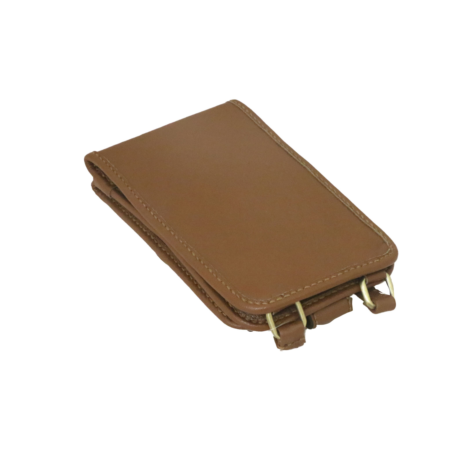 شنطة كروس جلد طبيعي للموبايل والكروت – هافان – 12×20 سم
