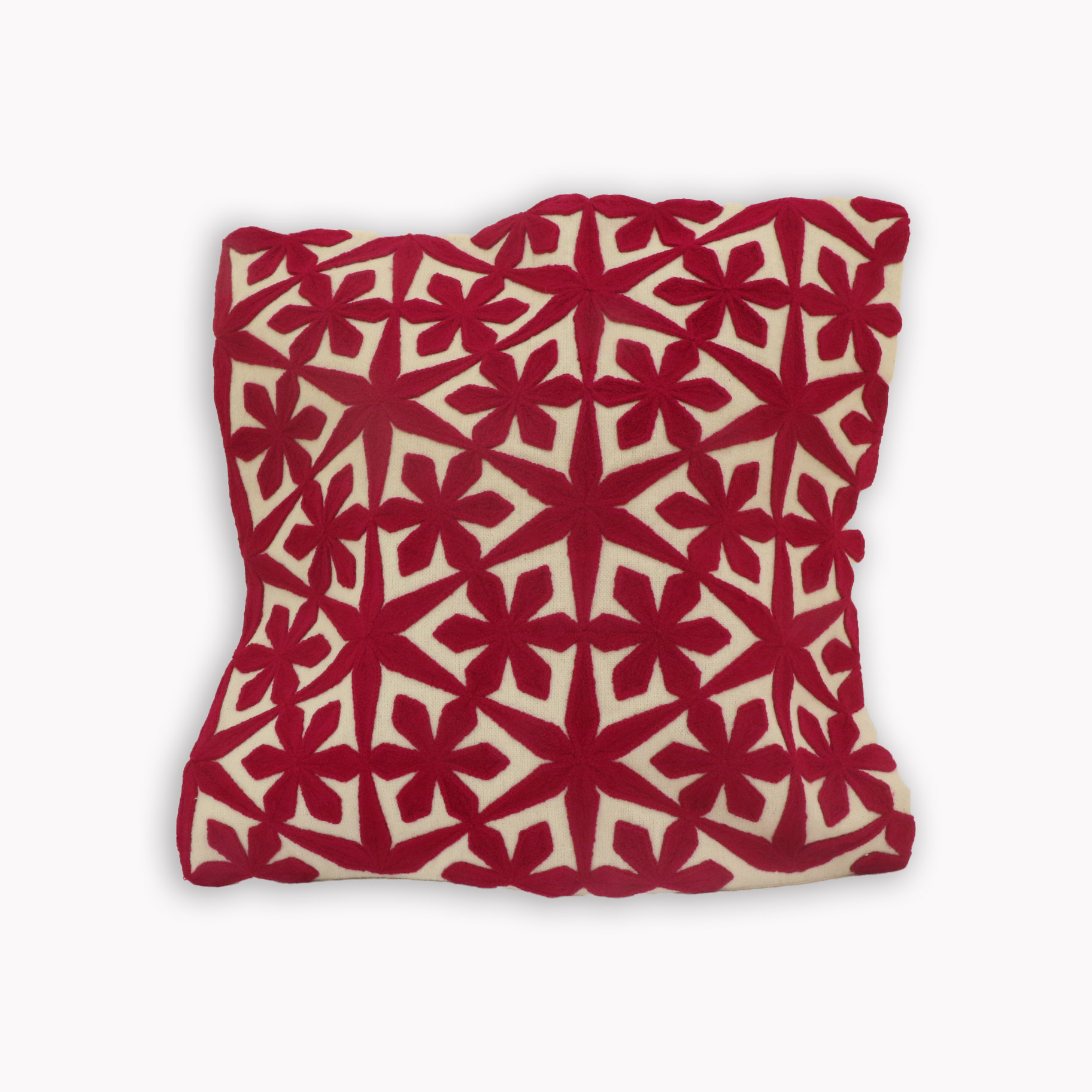 خدادية تطريز يدوي (شنيط) – نقش متاهة موف 45×45 سم