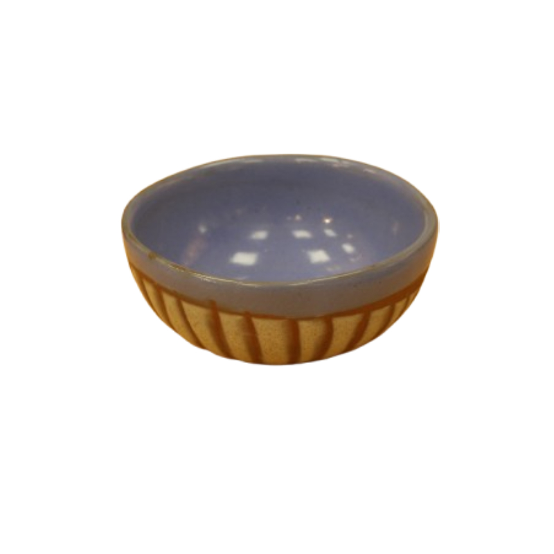 بولة فخار أزرق صغيرة