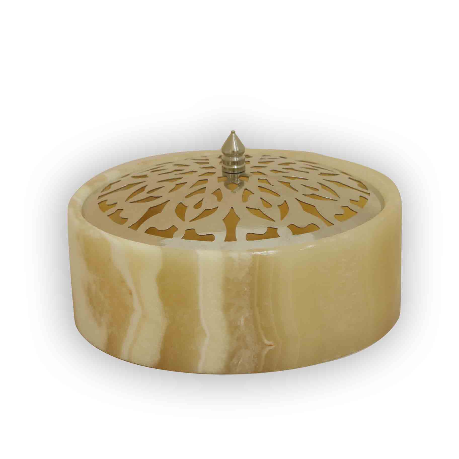 بونبنيرة بغطاء نحاس 15 سم بيج