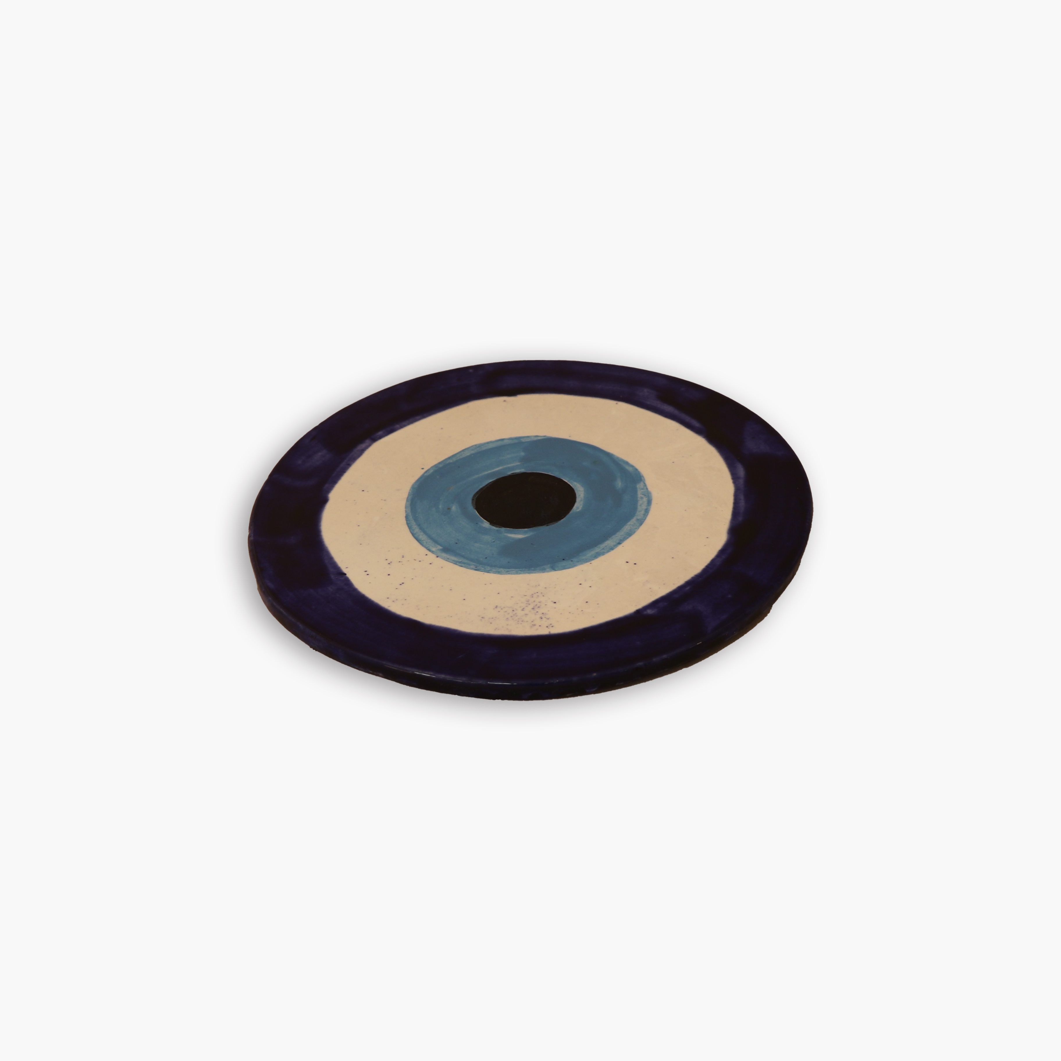 تعليقة حائط برسمة عين من الخزف كبير