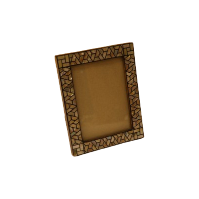 1439 برواز وسط ليزر صدف ابيض 13 * 17