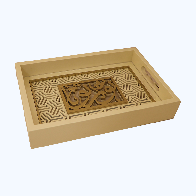 صينية  35x23 cm بيج