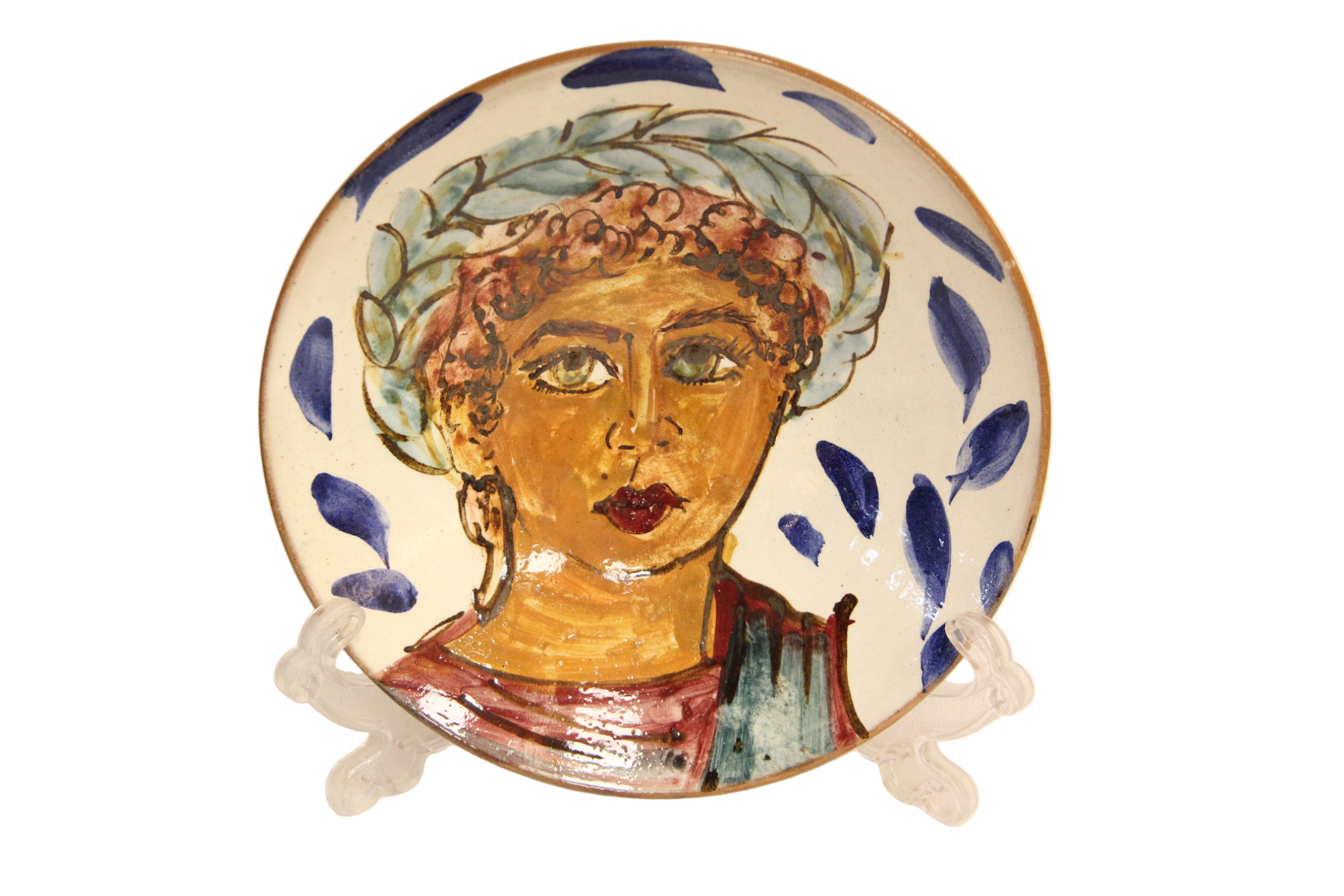 طبق فخار تونس لوحة مقاس كبير