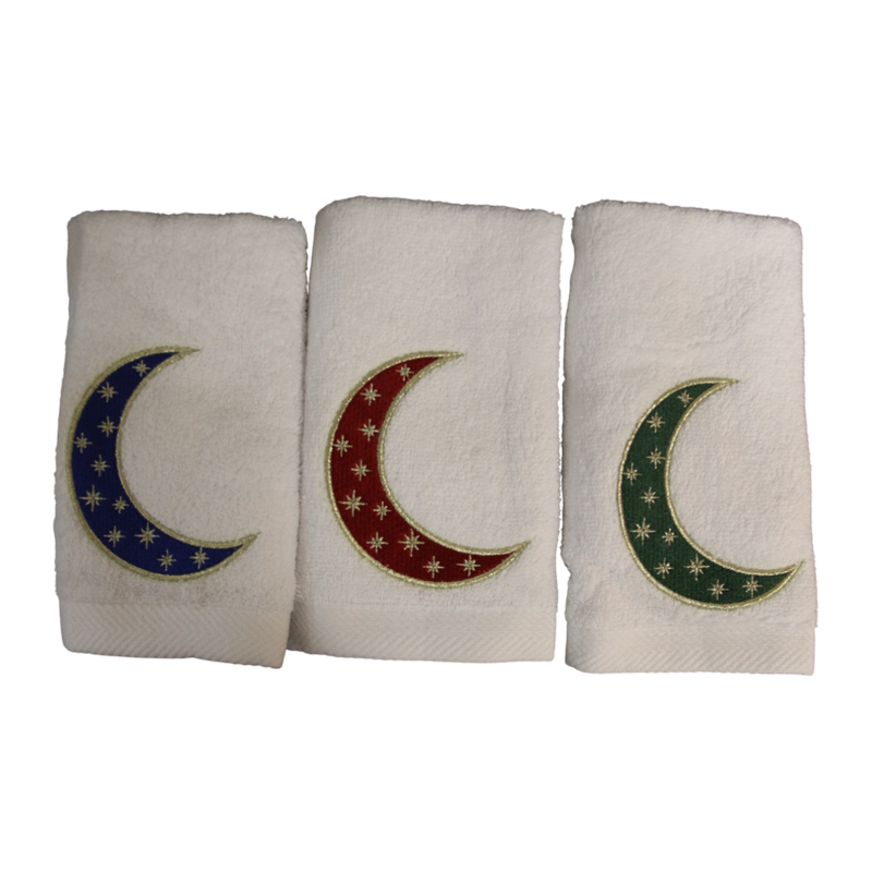 1561W طقم مناشف الهلال المتلألئ 3 قطع