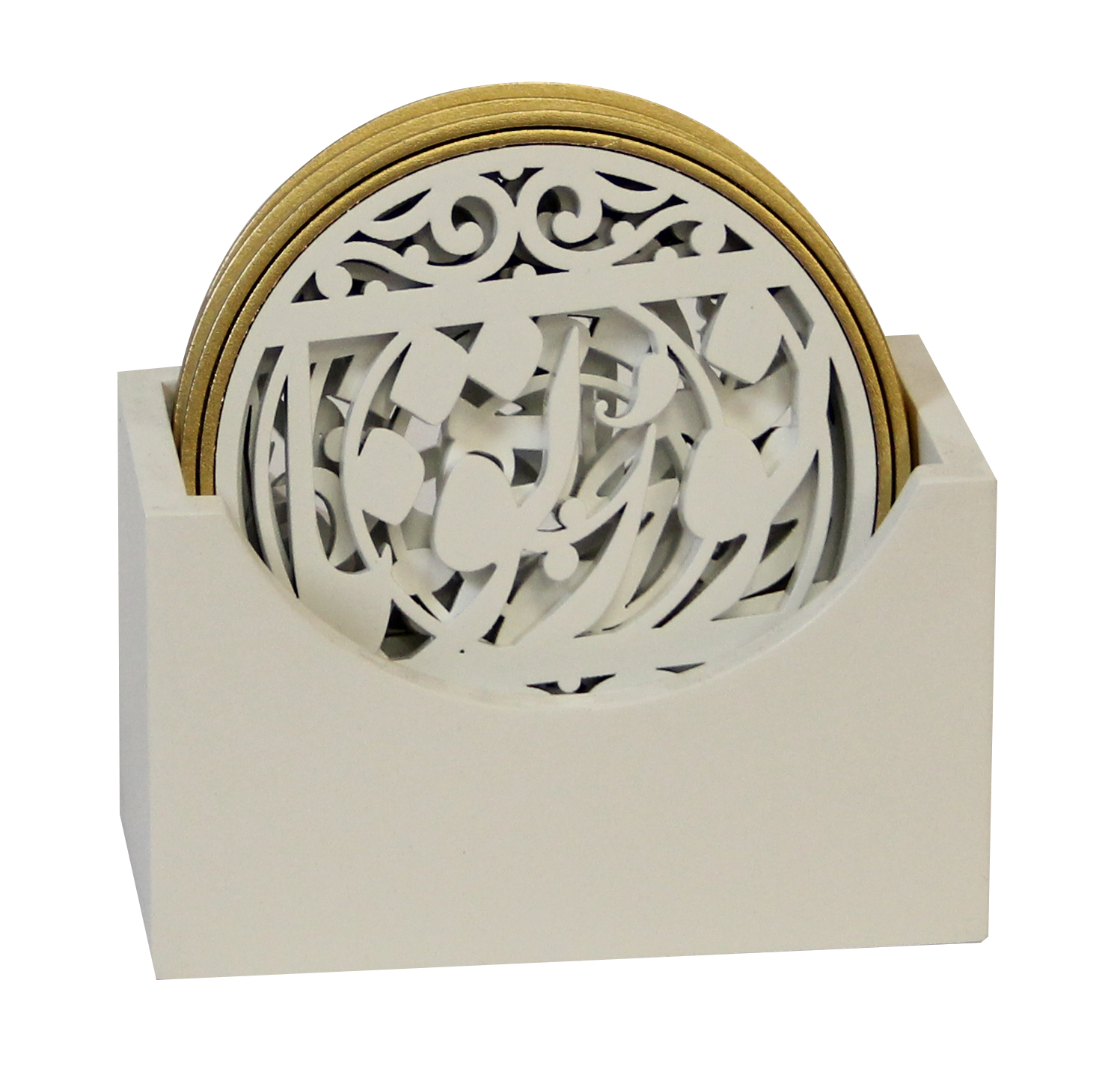 طقم حوامل أكواب 9.5X9.5 cm أبيض 6220107400002