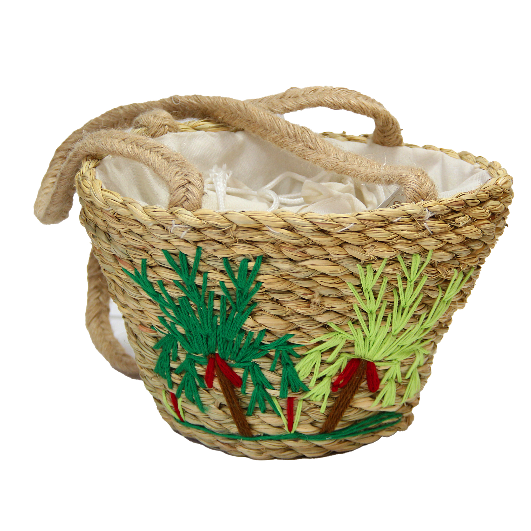 (HD)شنطة من الحلفا تطريز يدوي 6