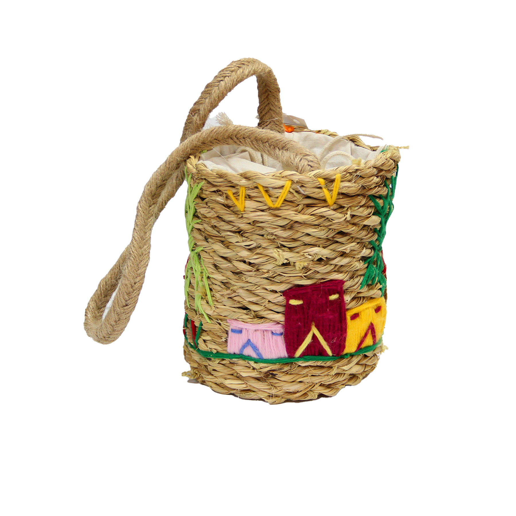 (HD)شنطة من الحلفا تطريز يدوي 9