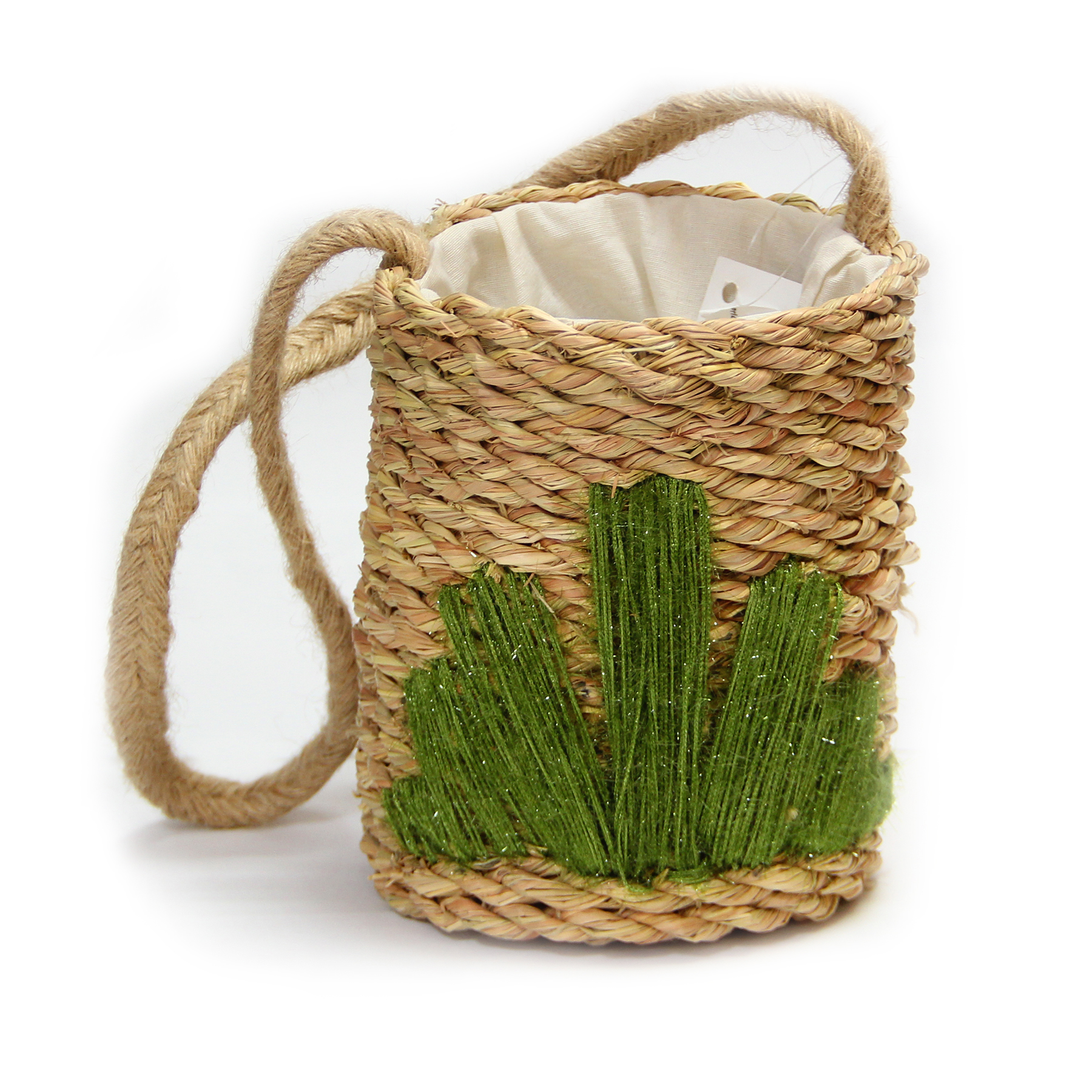 (HD)شنطة من الحلفا تطريز خيامية 3