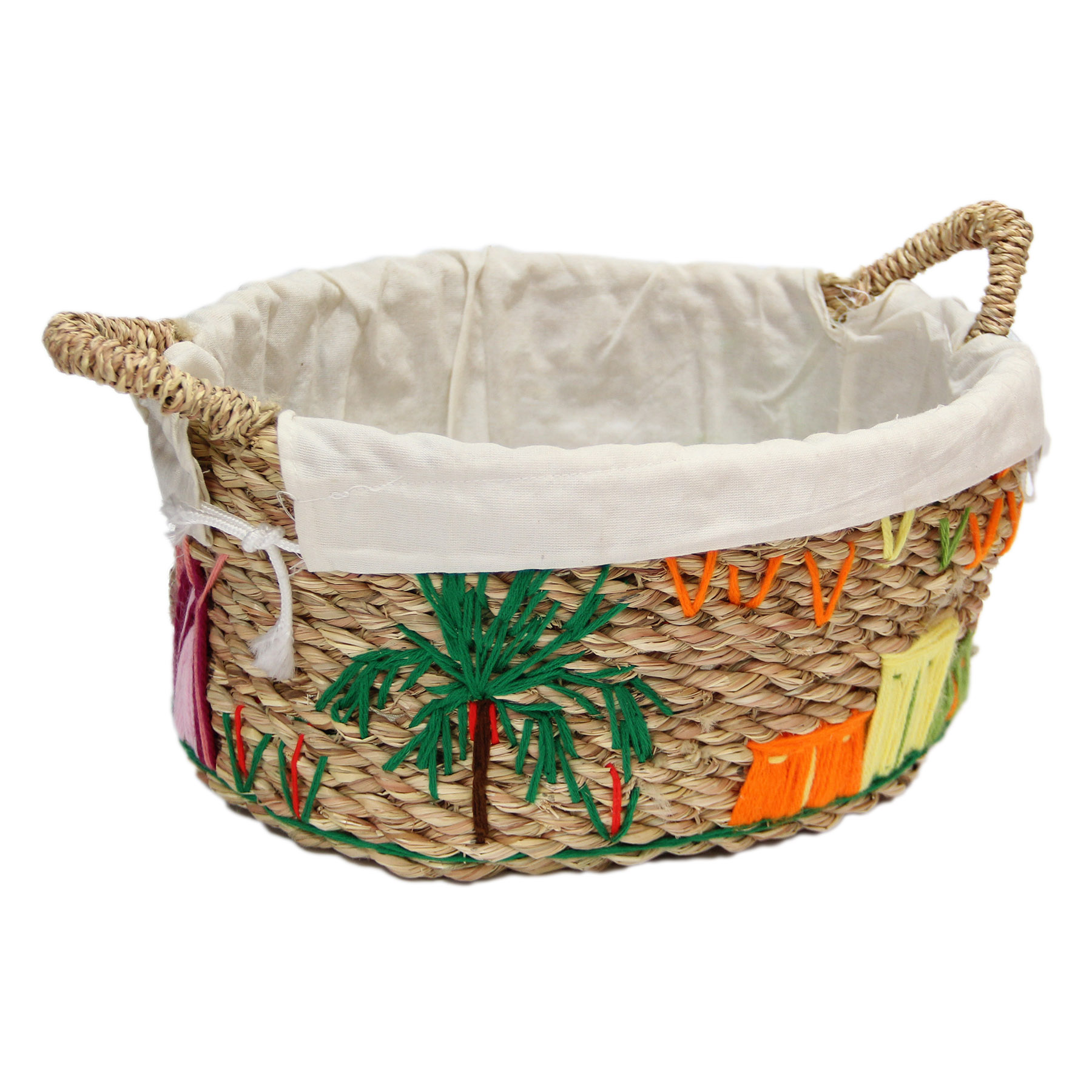 (HD)حامل خبز حلفا تطريز كبيرة 1