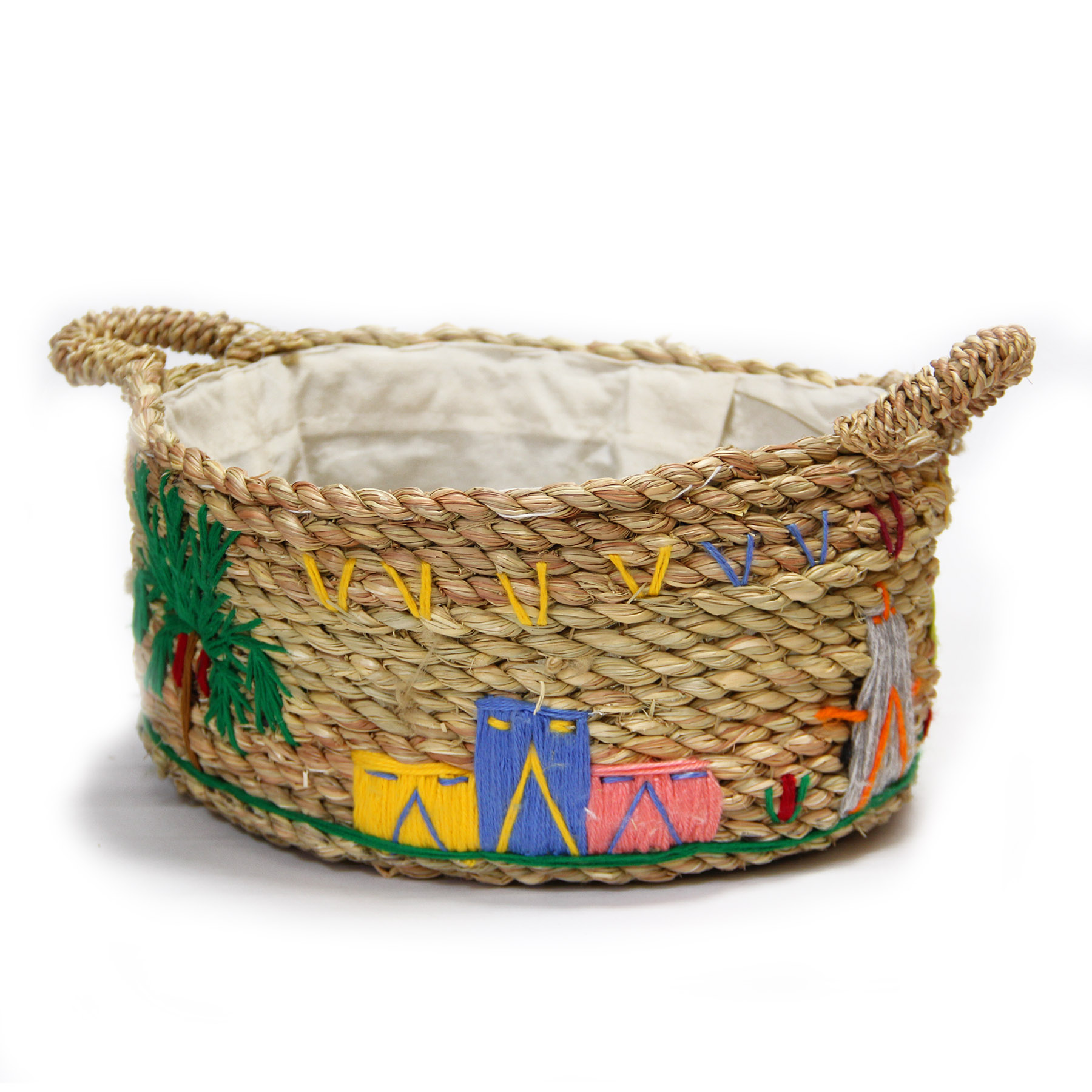 (HD)حامل خبز حلفا تطريز كبيرة 3