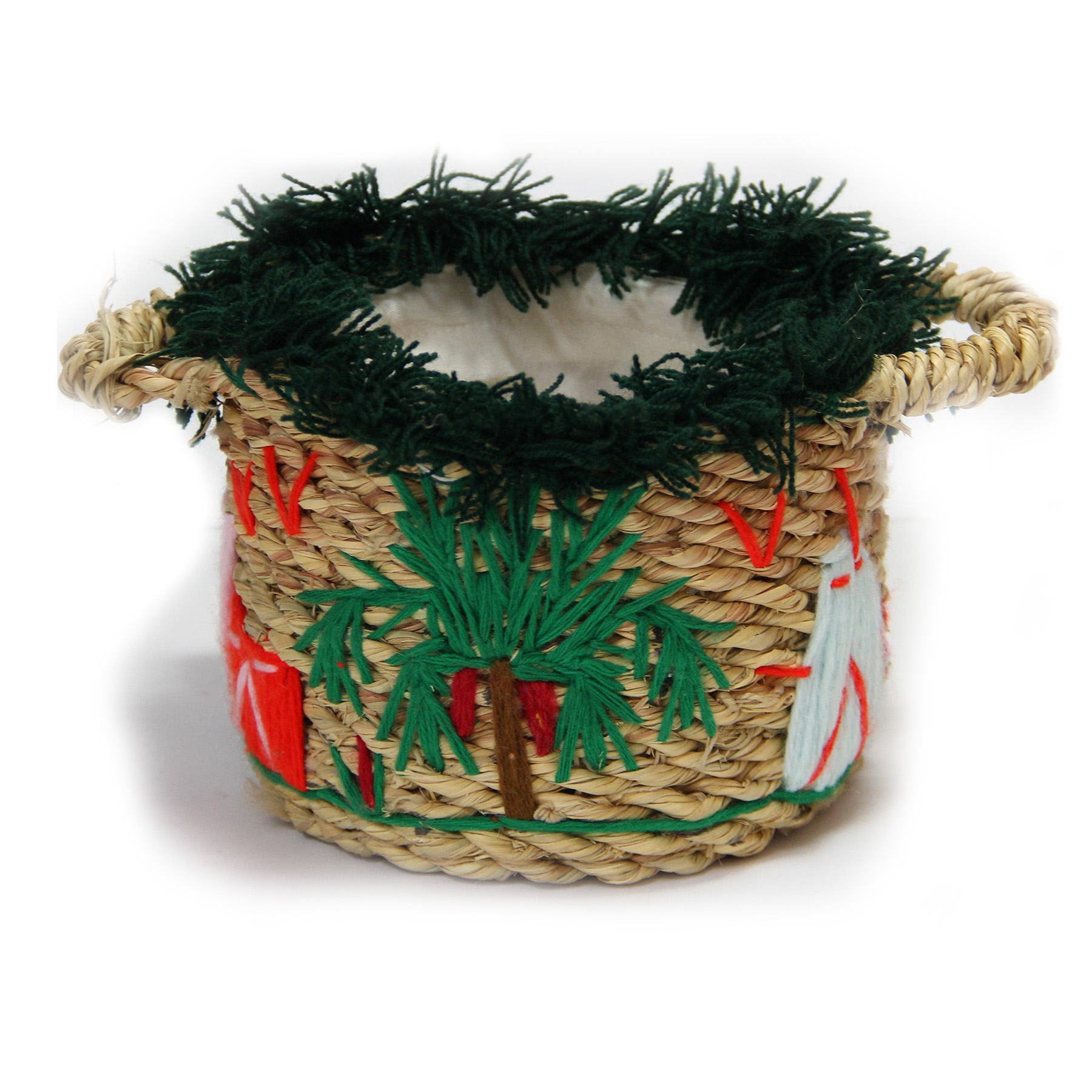 (HD)علبة حلفا تطريز و شراشيب صغيرة 2