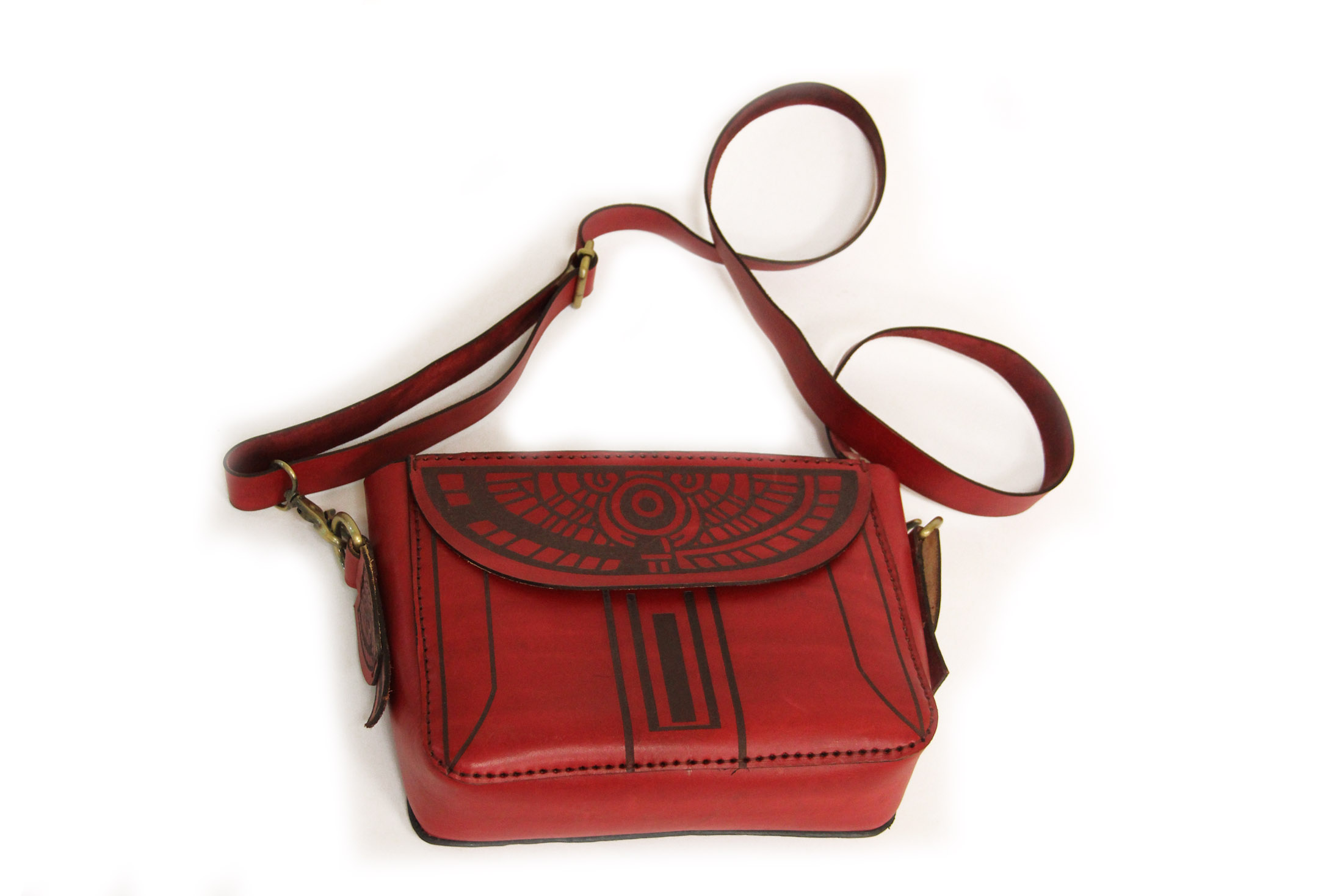 شنطة جلد فرعوني (مستطيلة)