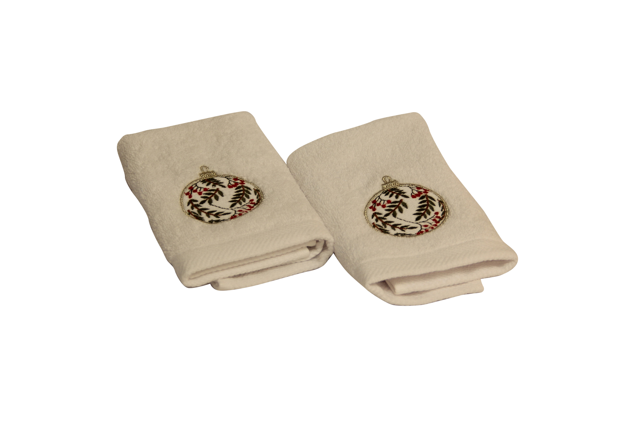 1767W طقم فوط ضيوف مكونة من قطعتين زينة ثلجيه