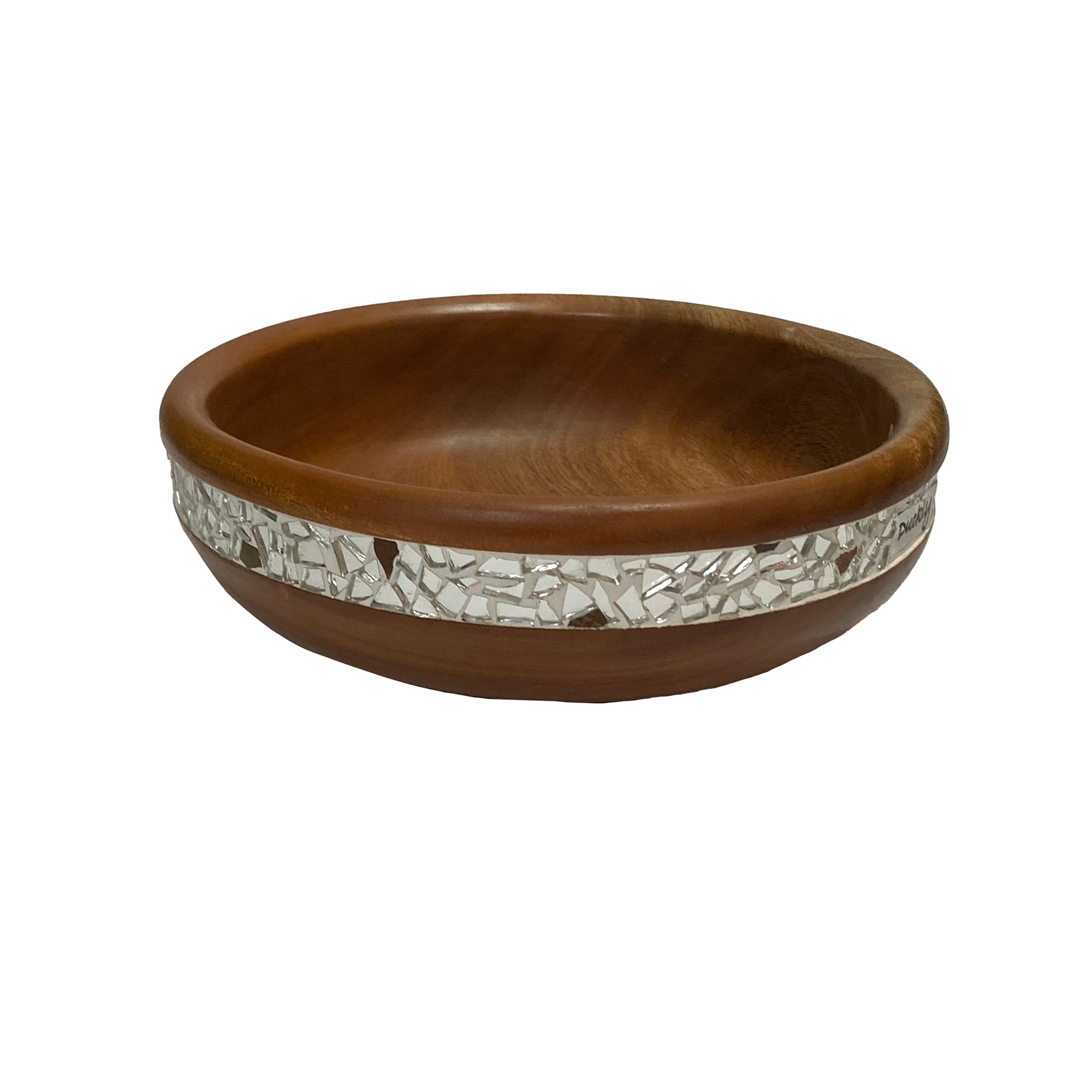 بوله من خشب السرسوع مطعمه بموزايك مرايات حجم كبيرة