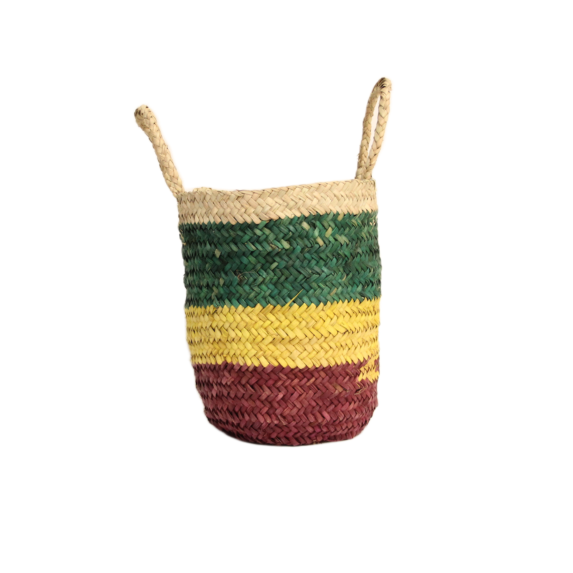 قفة خوص ملون صغير