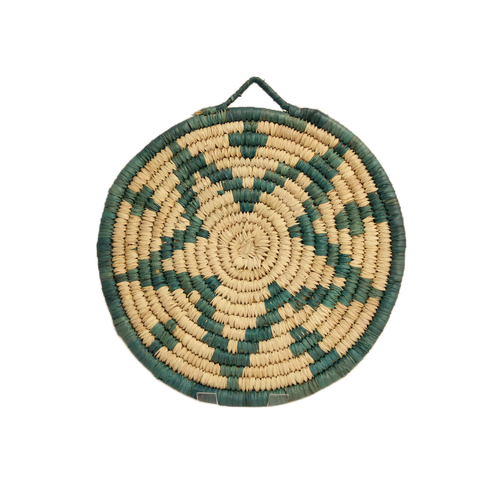 طبق خوص ملون لديكور حائط 30 سم