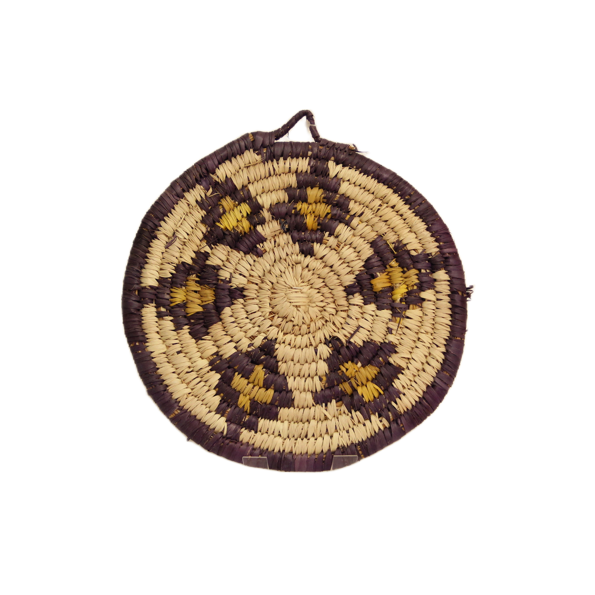 طبق خوص ملون لديكور حائط 25 سم