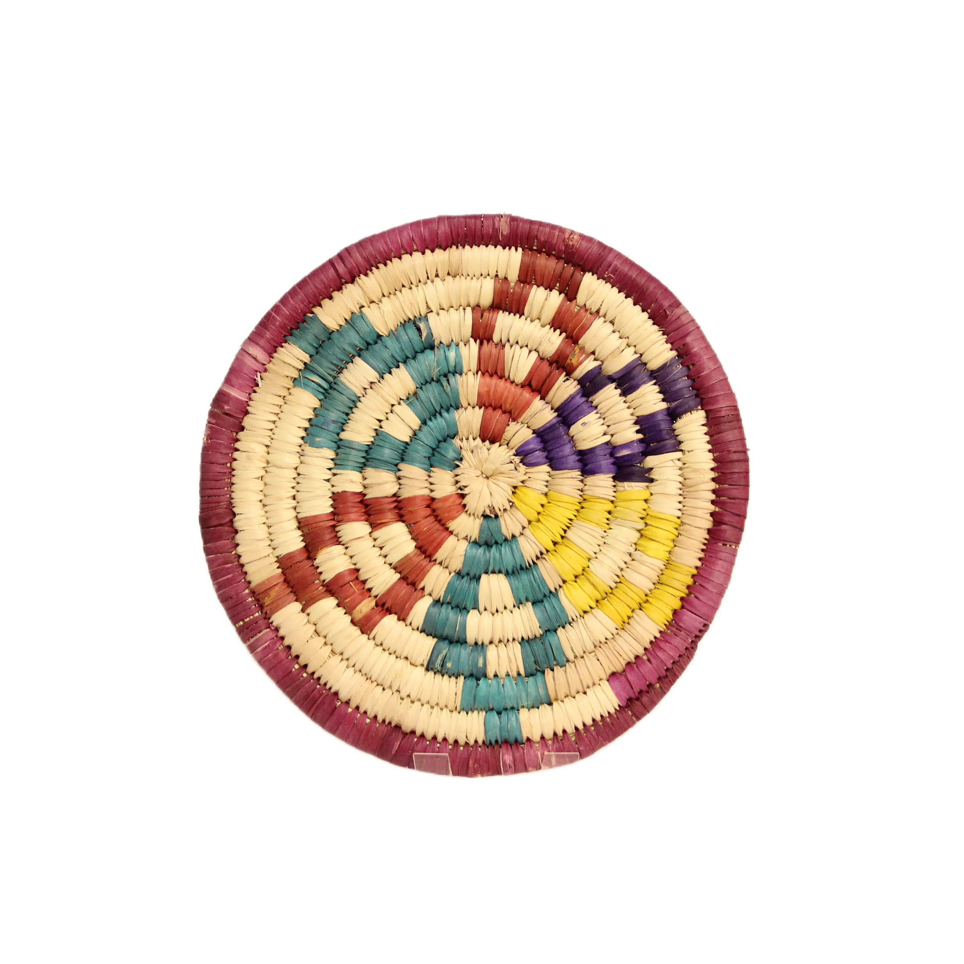 طبق خوص ملون 30 سم