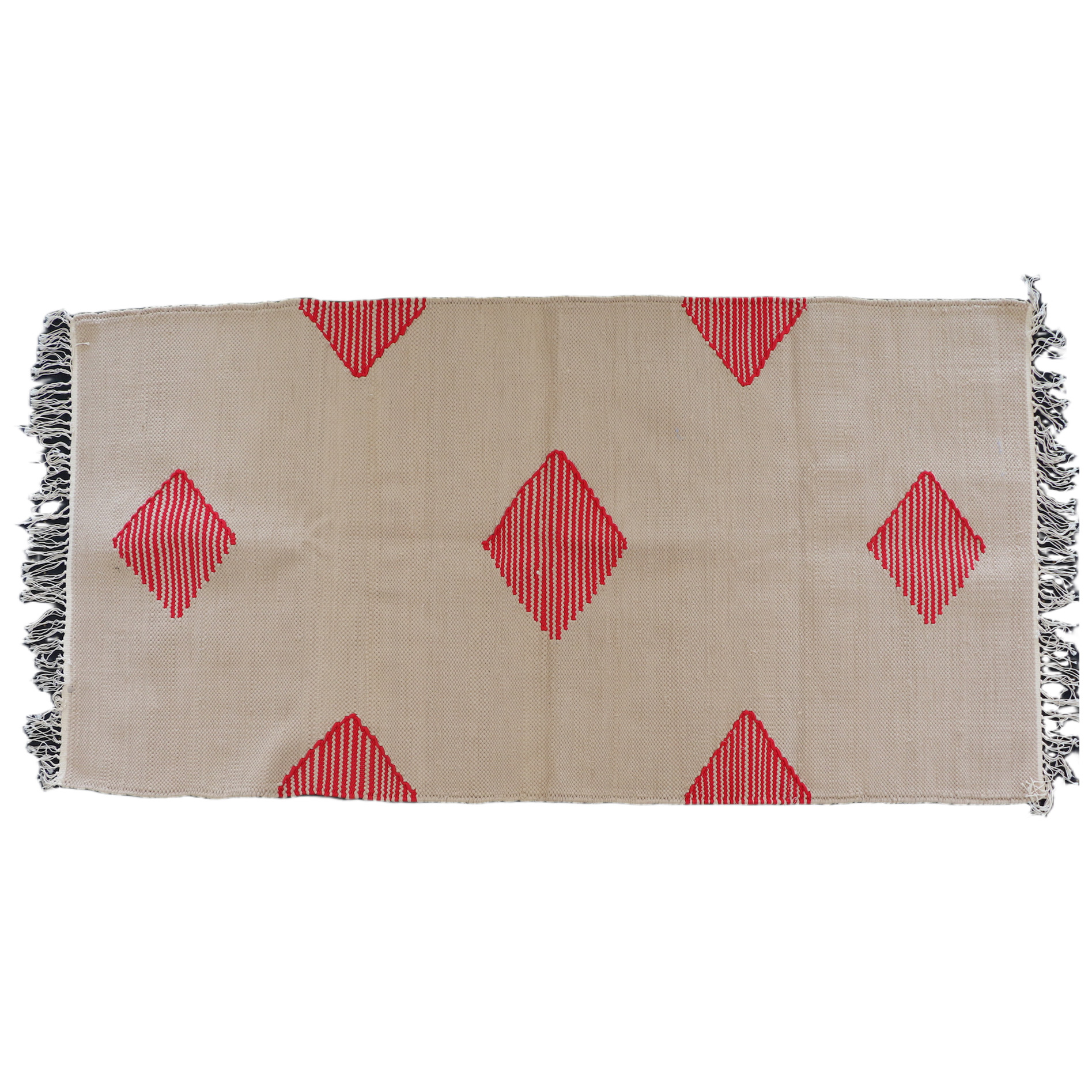 103سجاد برسولا 190*90 بيج - احمر