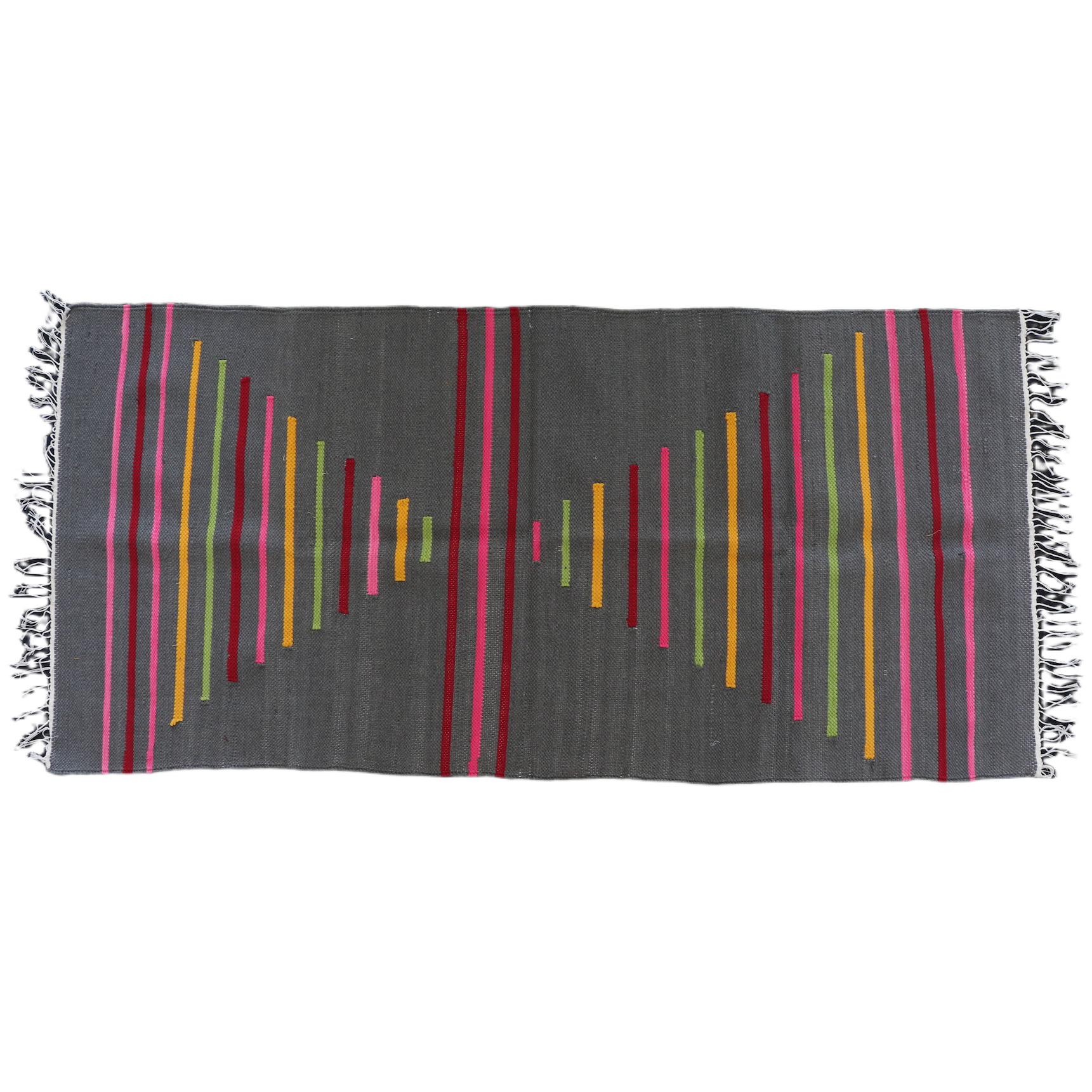 116سجاد برسولا 180*85 رمادي - بنك-أصفر- أخضر