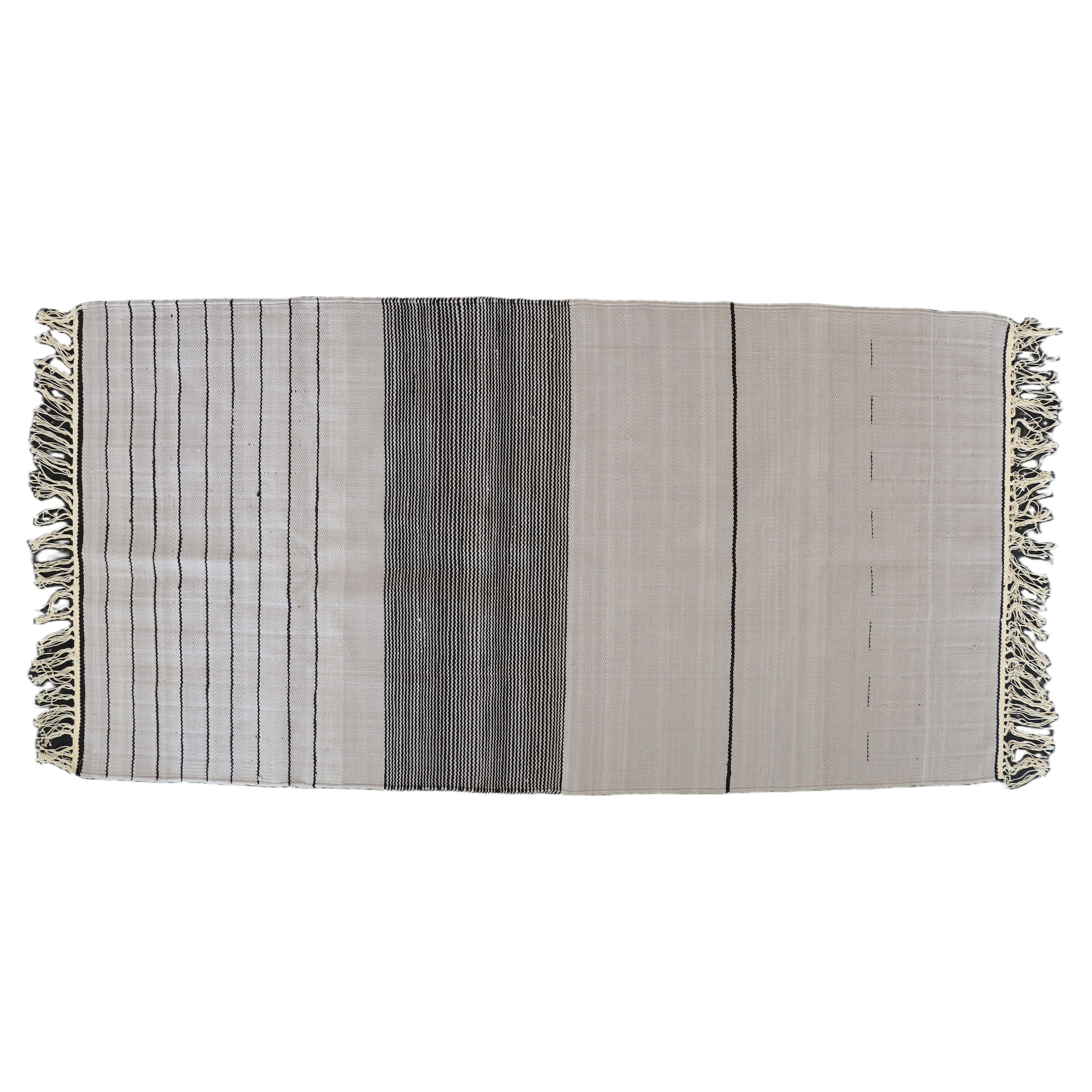 142سجاد برسولا 200*100 اسود - رصاصي