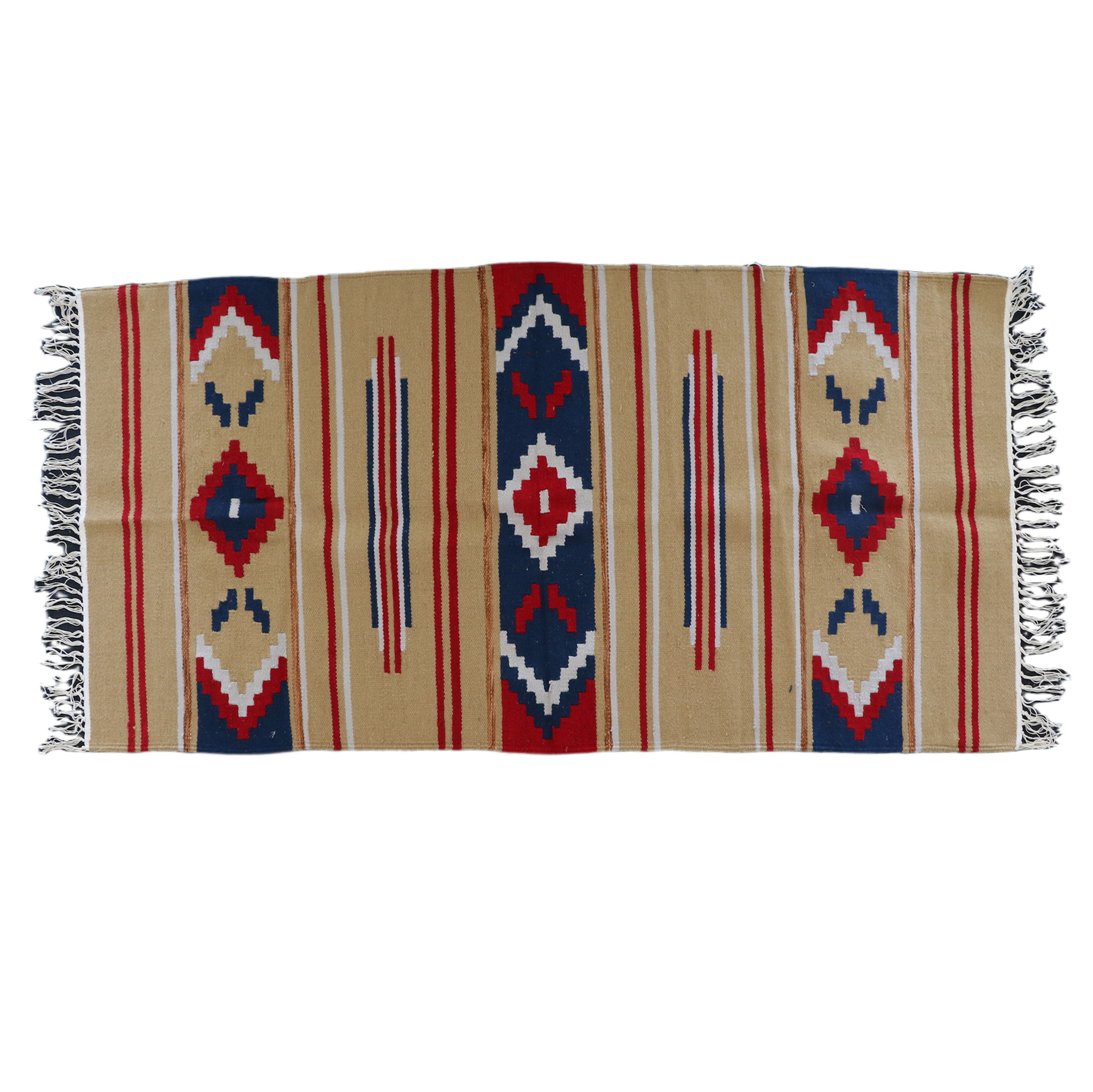 542سجاد صوف 204*103 احمر* كحلي* بيج