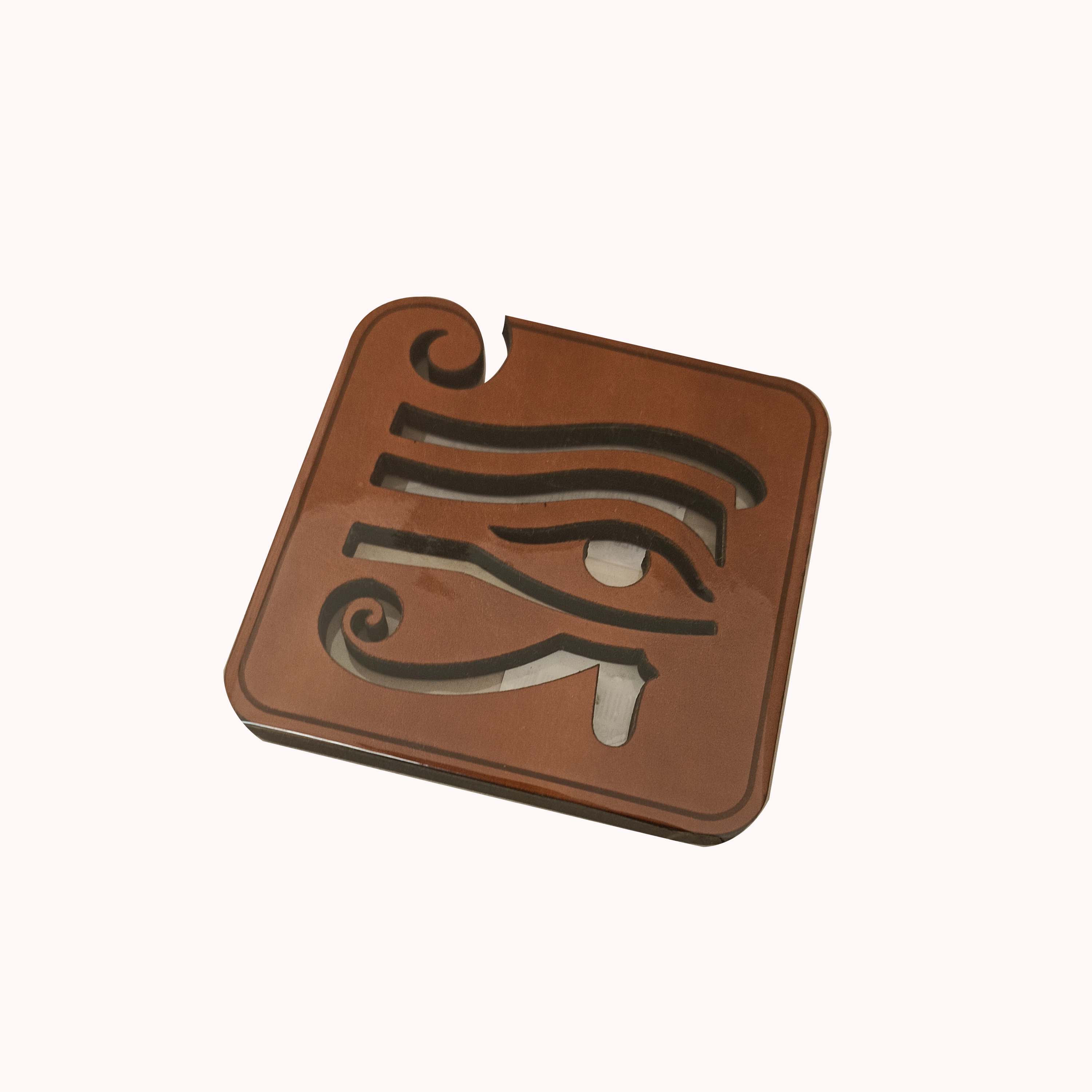 حامل كوب  9.4x9.4 cm جلد 6220006900002