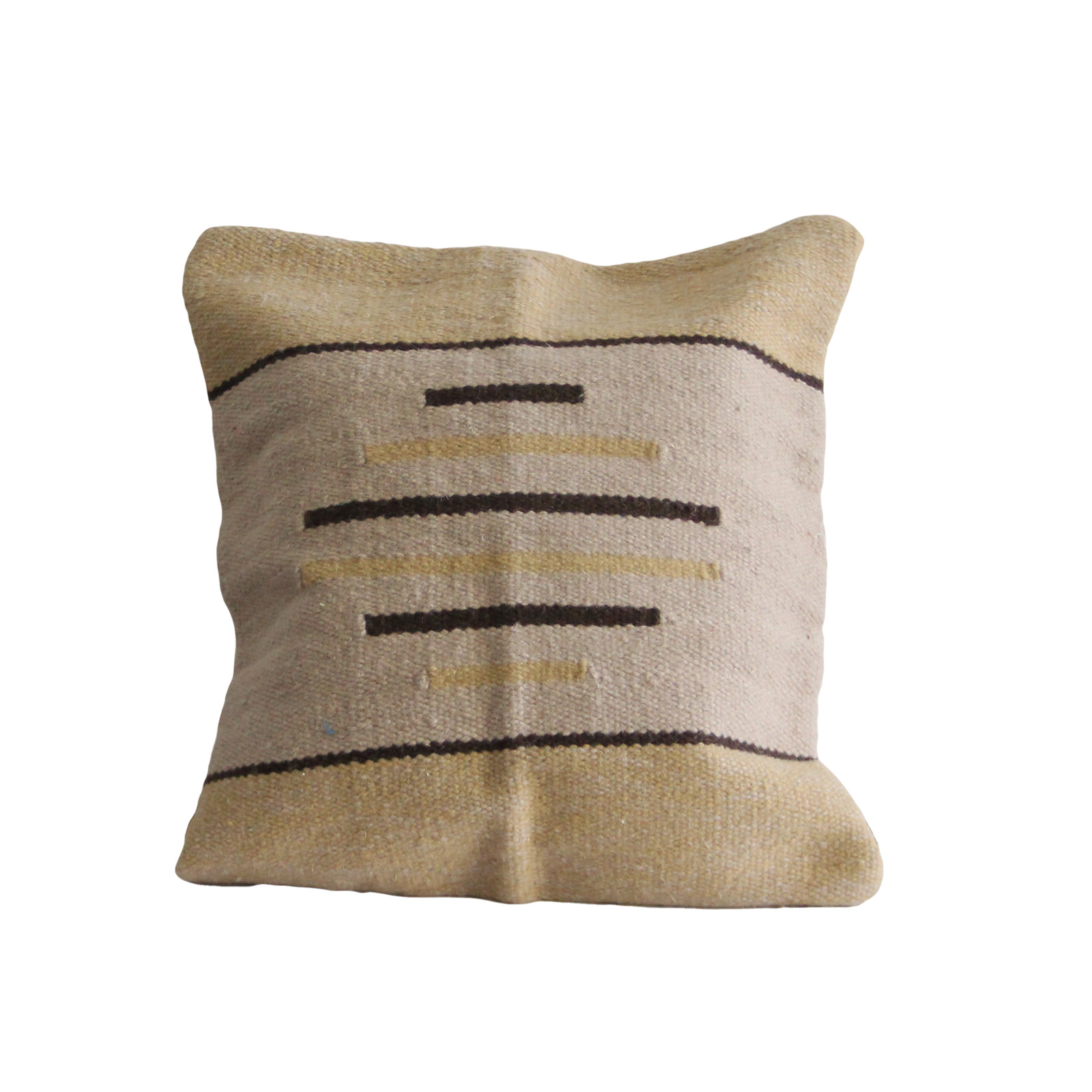 232 – خدادية صوف 50×30 سم – بيج وبني وأصفر