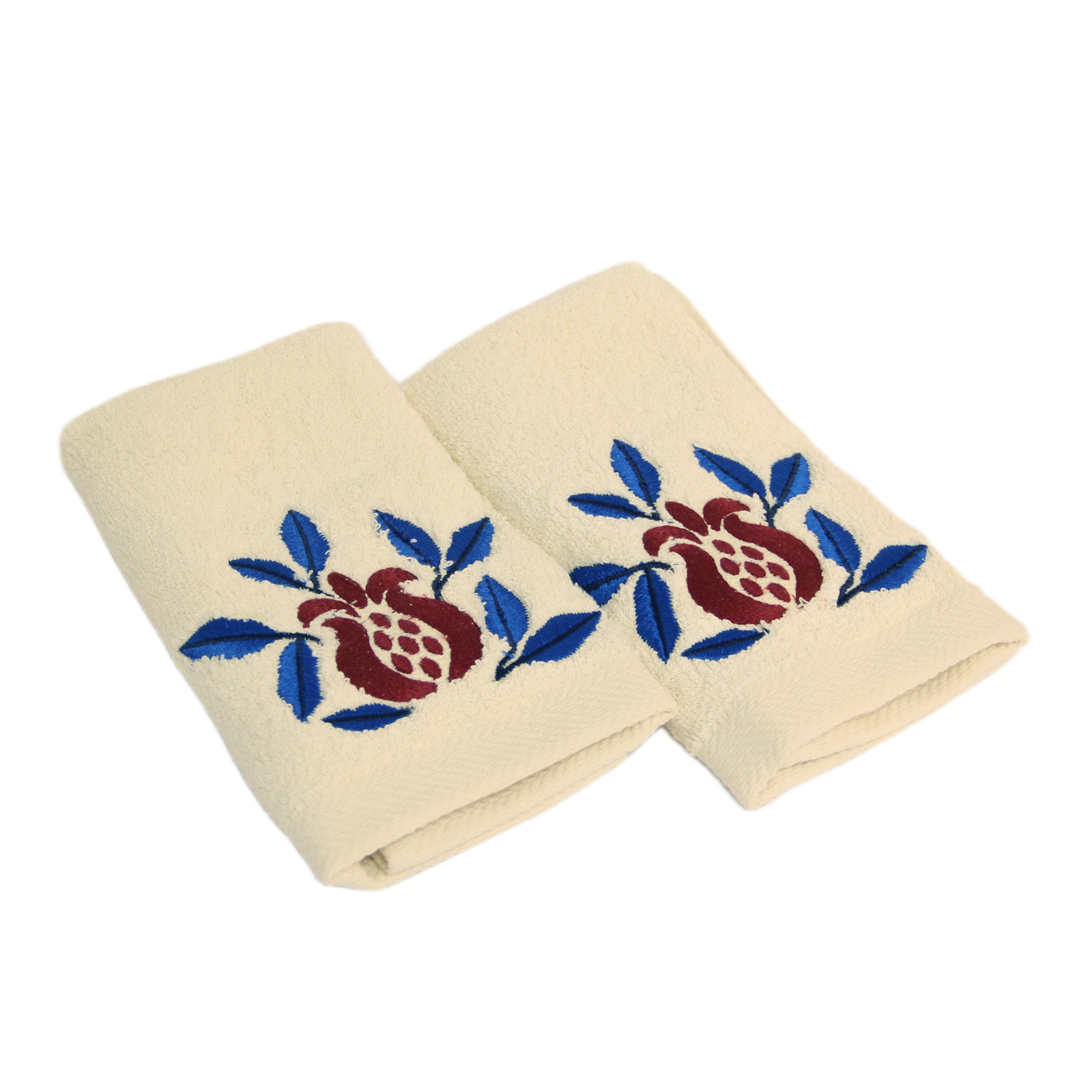 1705O مناشف للضيوف برائحة الرمان (طقم من قطعتين)