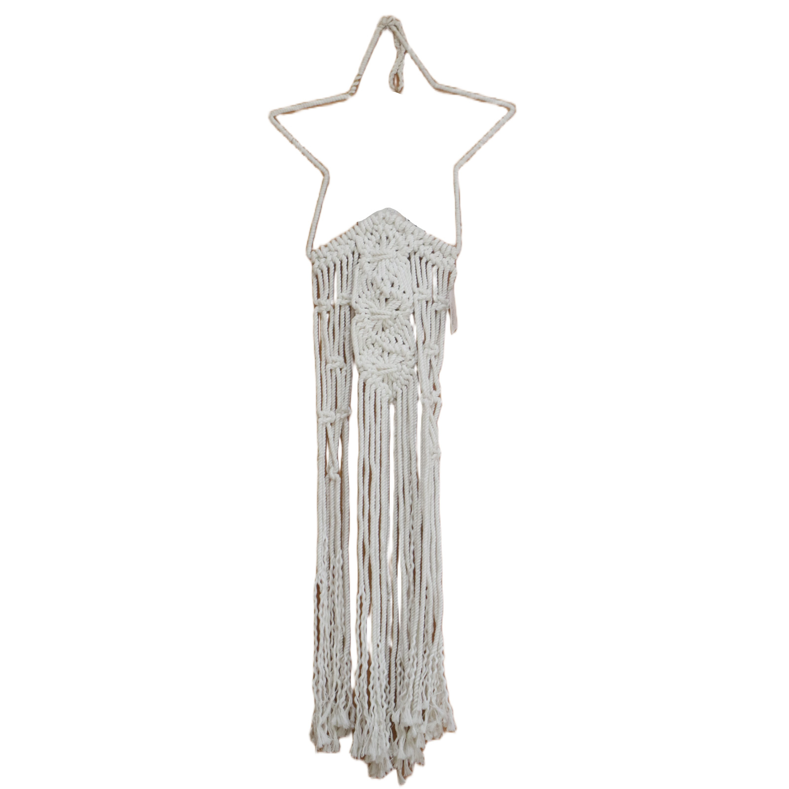 400091 – نجمة معلقة مكرامية – 80×20 سم – أبيض