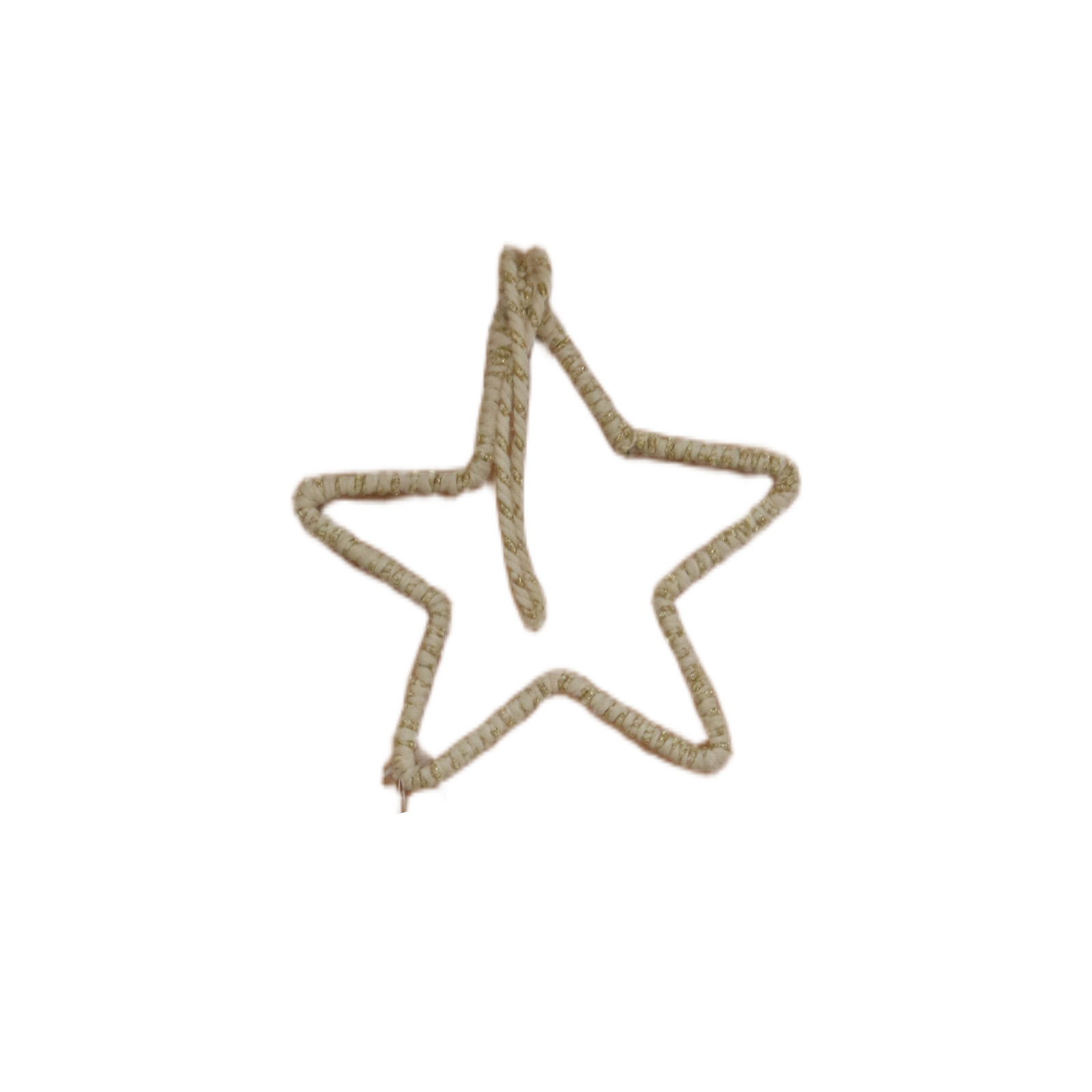 400139 – نجمة معلقة مكرامية – 15×15 سم – أوف وايت