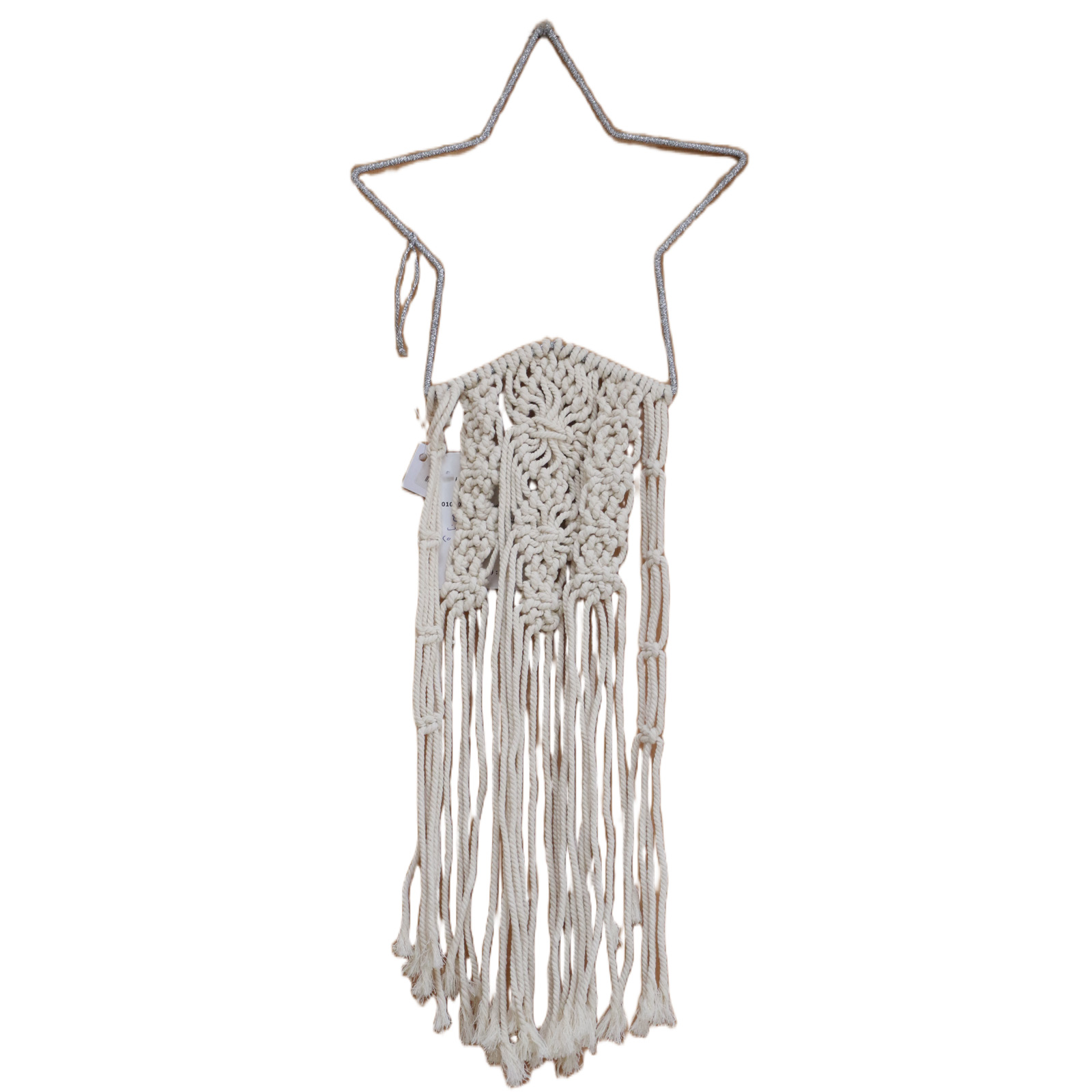 400243 – نجمة معلقة مكرامية معدنية – 45×25 سم
