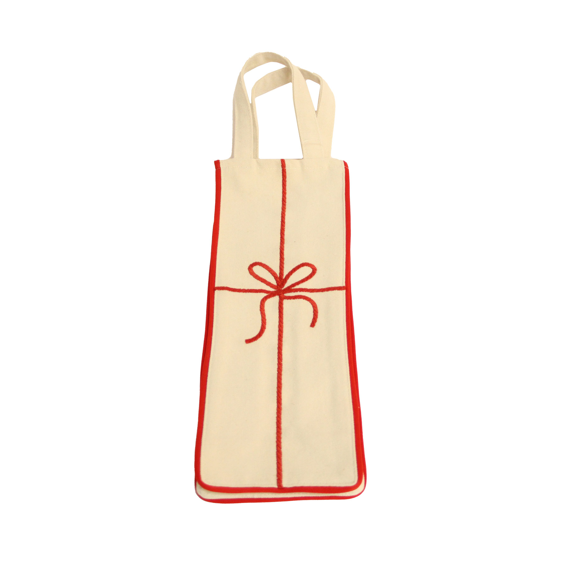 1768R حقيبة زجاجات بشريط ذهبي