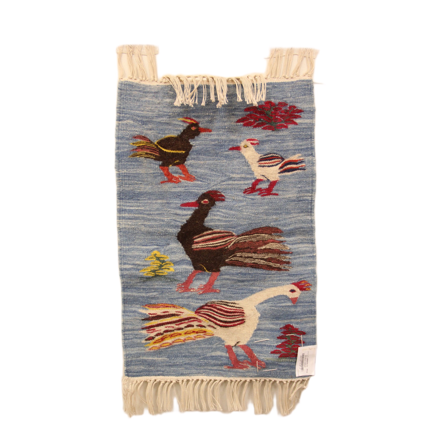 جوبلان نباتي رسمه طيور خلفية زرقاء 50×33