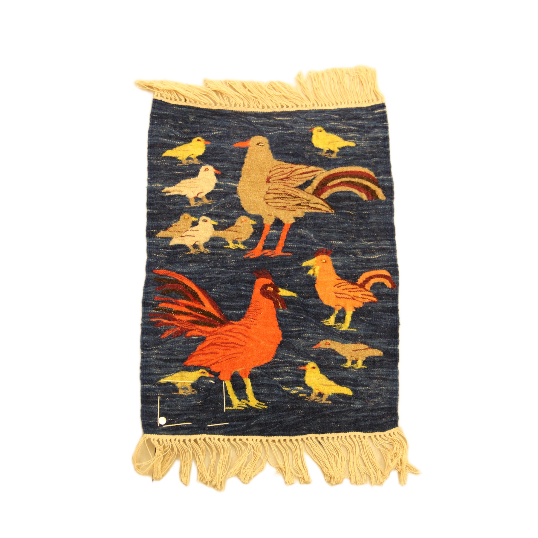 جوبلان نباتي رسمه طيور خلفية كحلى 46×34