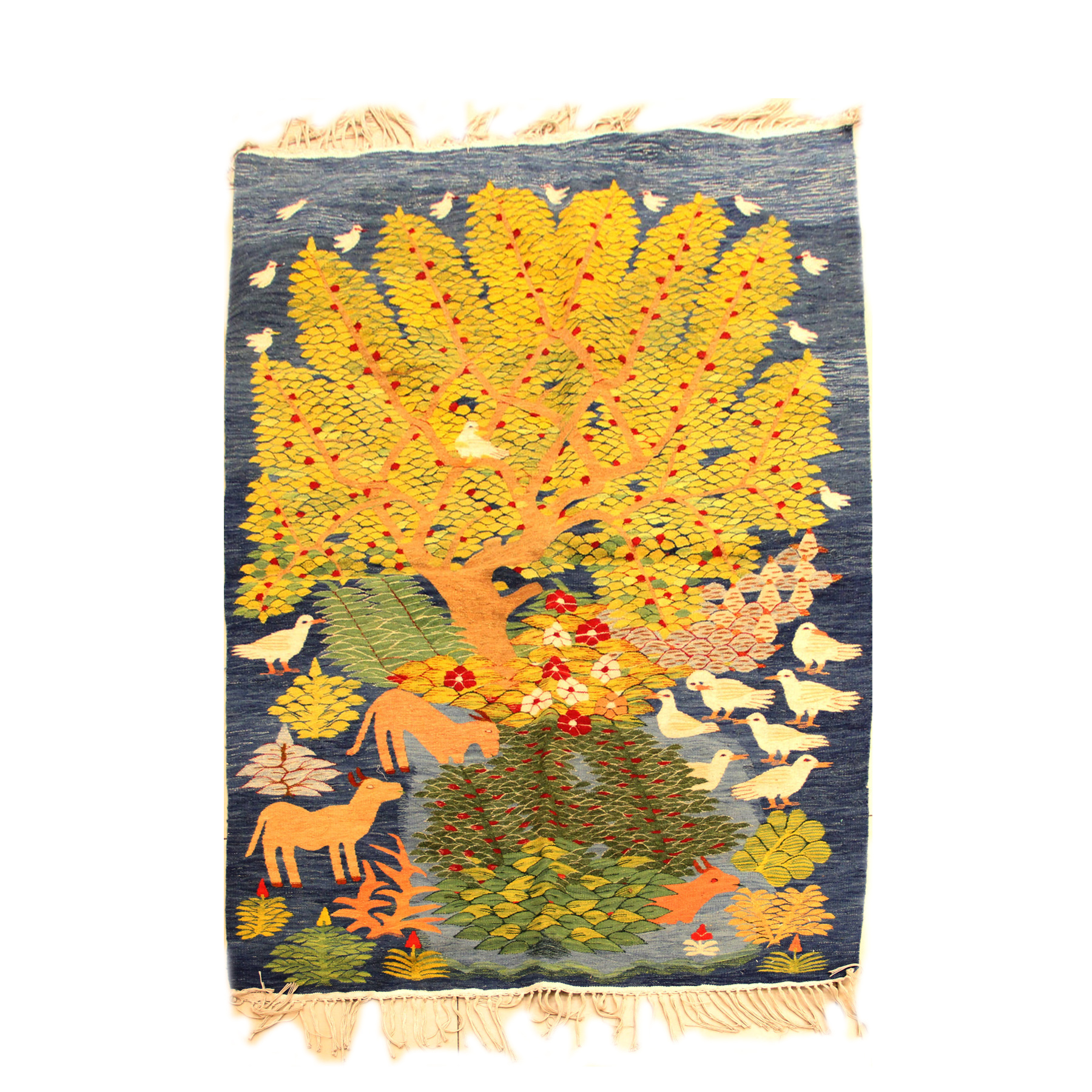 جوبلان نباتى رسمة شجرة ارضية زرقاء 153×103