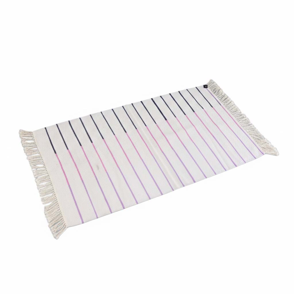 140سجاد برسولا 200*100 اوف وايت - موف -بامبي