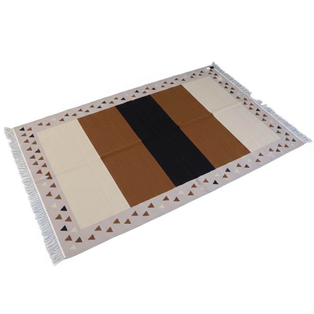 510سجاد صوف 240*150 بيج- بني- اسود