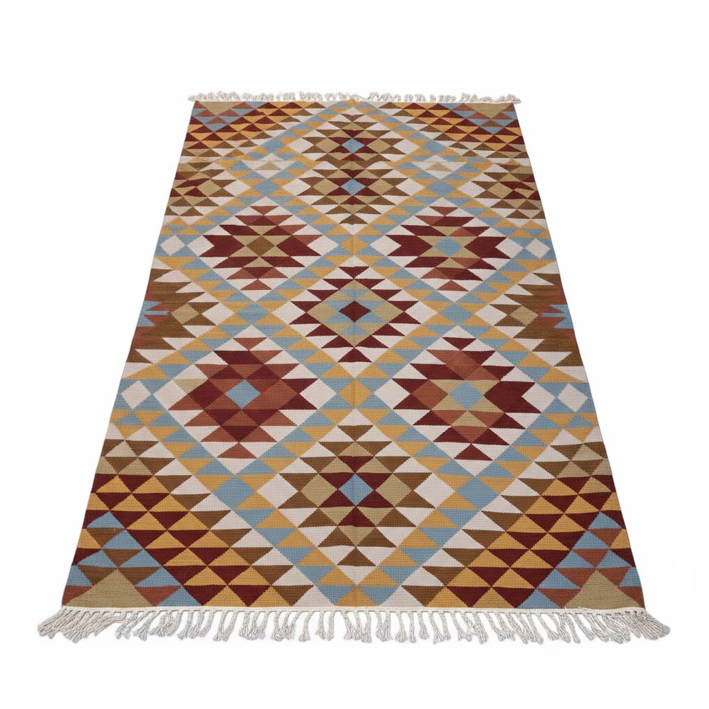 556سجاد صوف 225*150 نبيتى *لبني*مسطرده*بيج