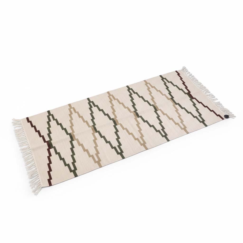 581سجاد صوف 200*90 كريمي-بيج-زيتي-نبيتي