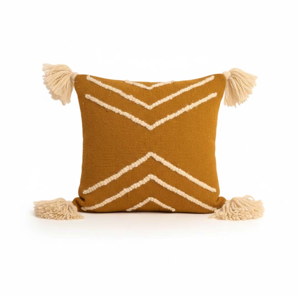 201 – خدادية صوف 55×55 سم – بني