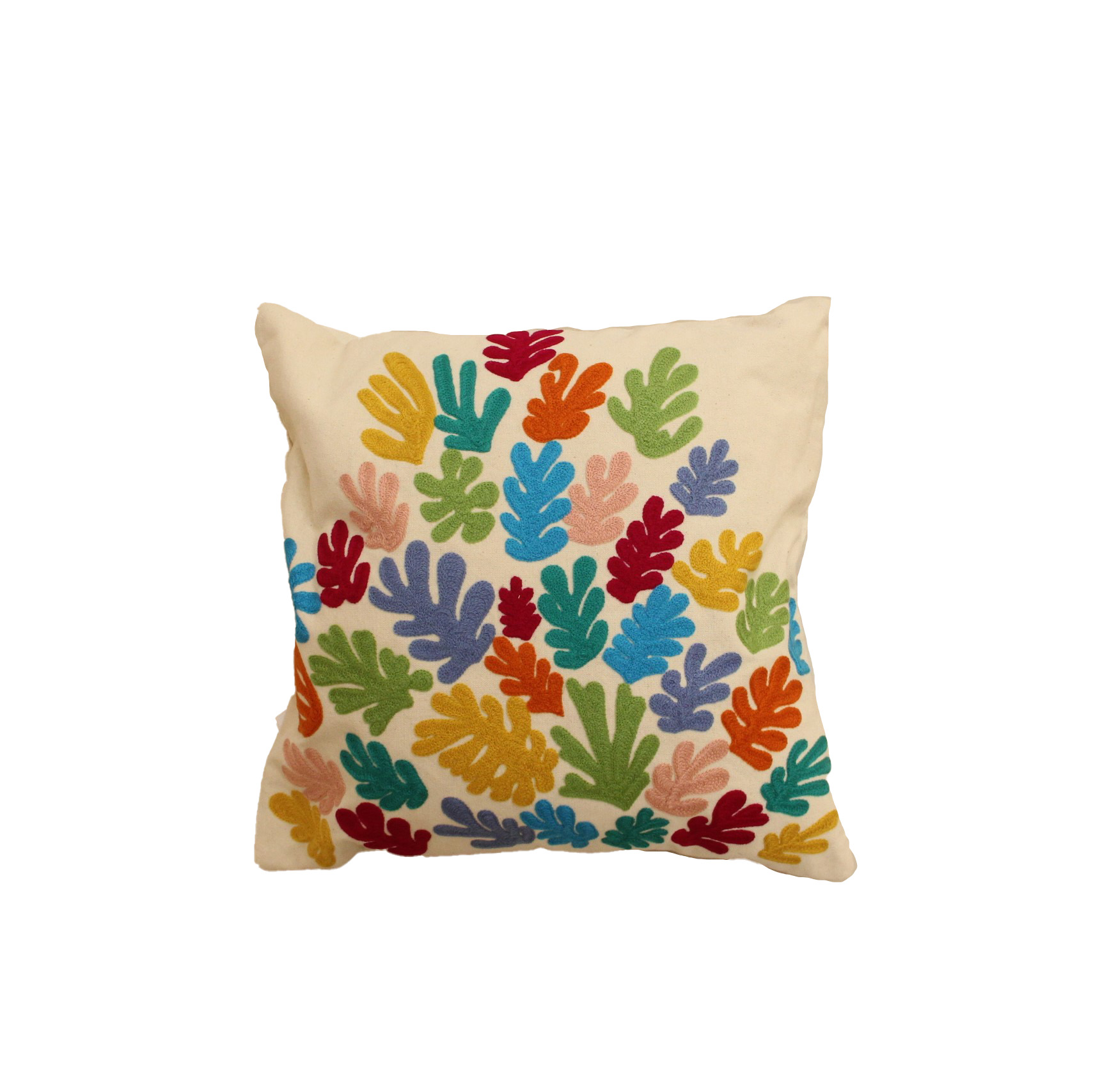 خدادية تطريز يدوي بتصميم شعب مرجانية - 50*50 سم