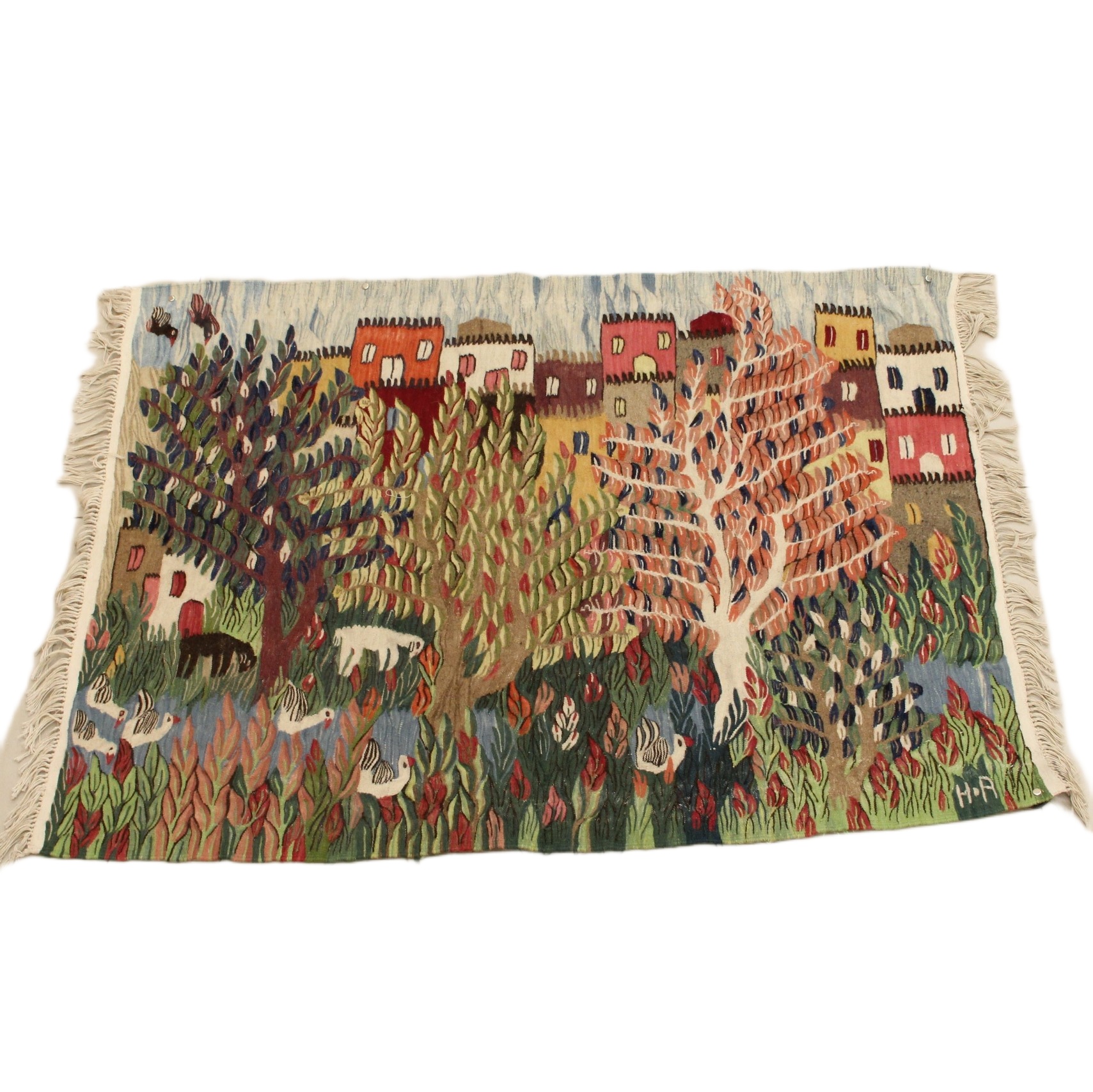 جوبلان نباتي رسمه قرية بالعرض + شجرة 132×95