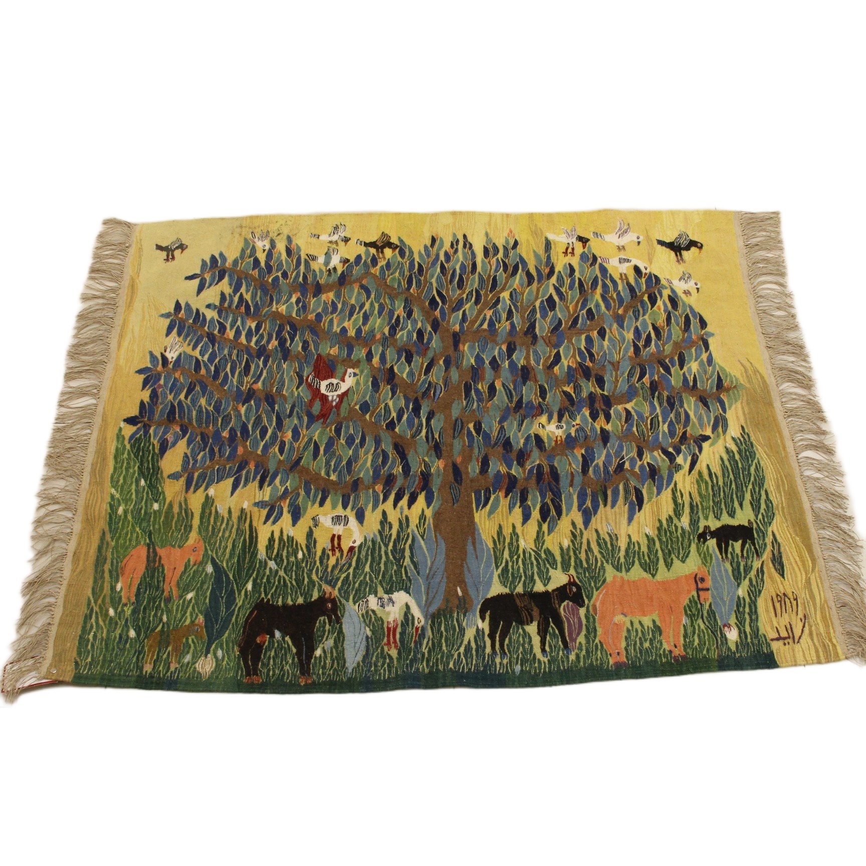 جوبلان نباتي رسمه شجرة بالعرض ارضية بيش 136×112