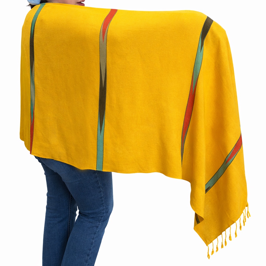 (HT)شال قطن شكل السهم لون مسترده  65*200