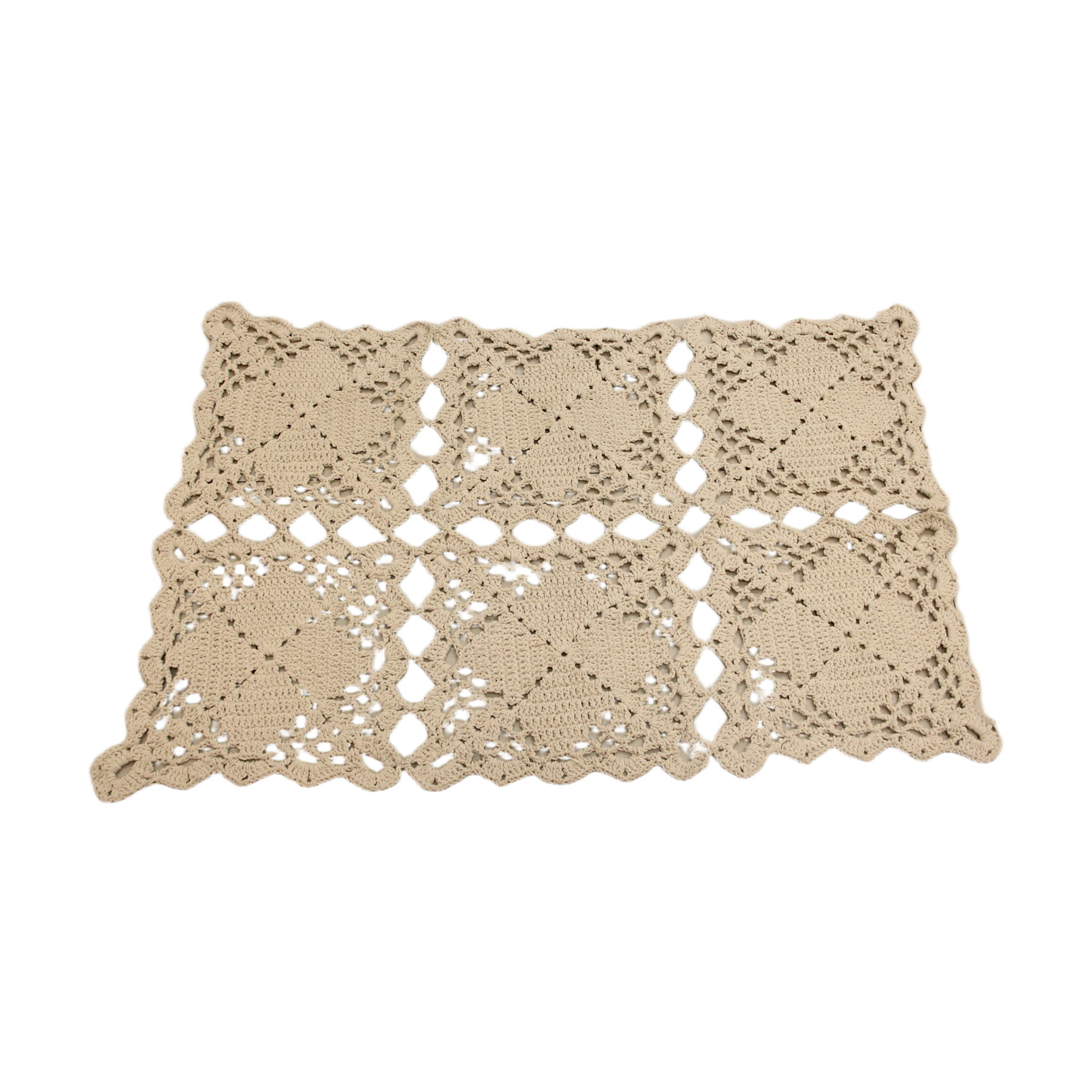 سجادة كروشيه أوف وايت مربعات 2030602