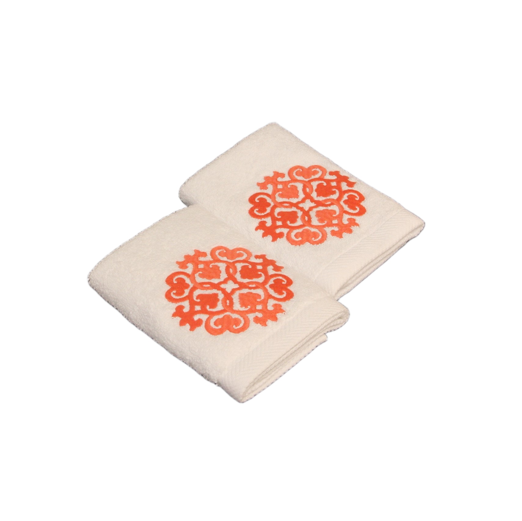 1308WR فوط ضيوف بنقوش عربية - طقم من قطعتين