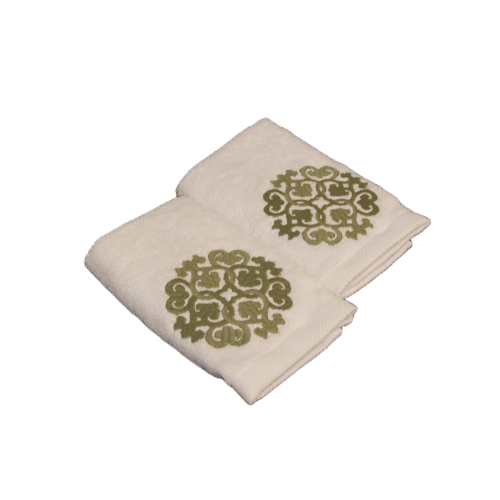 1308WZ فوط ضيوف بنقوش عربية - طقم من قطعتين