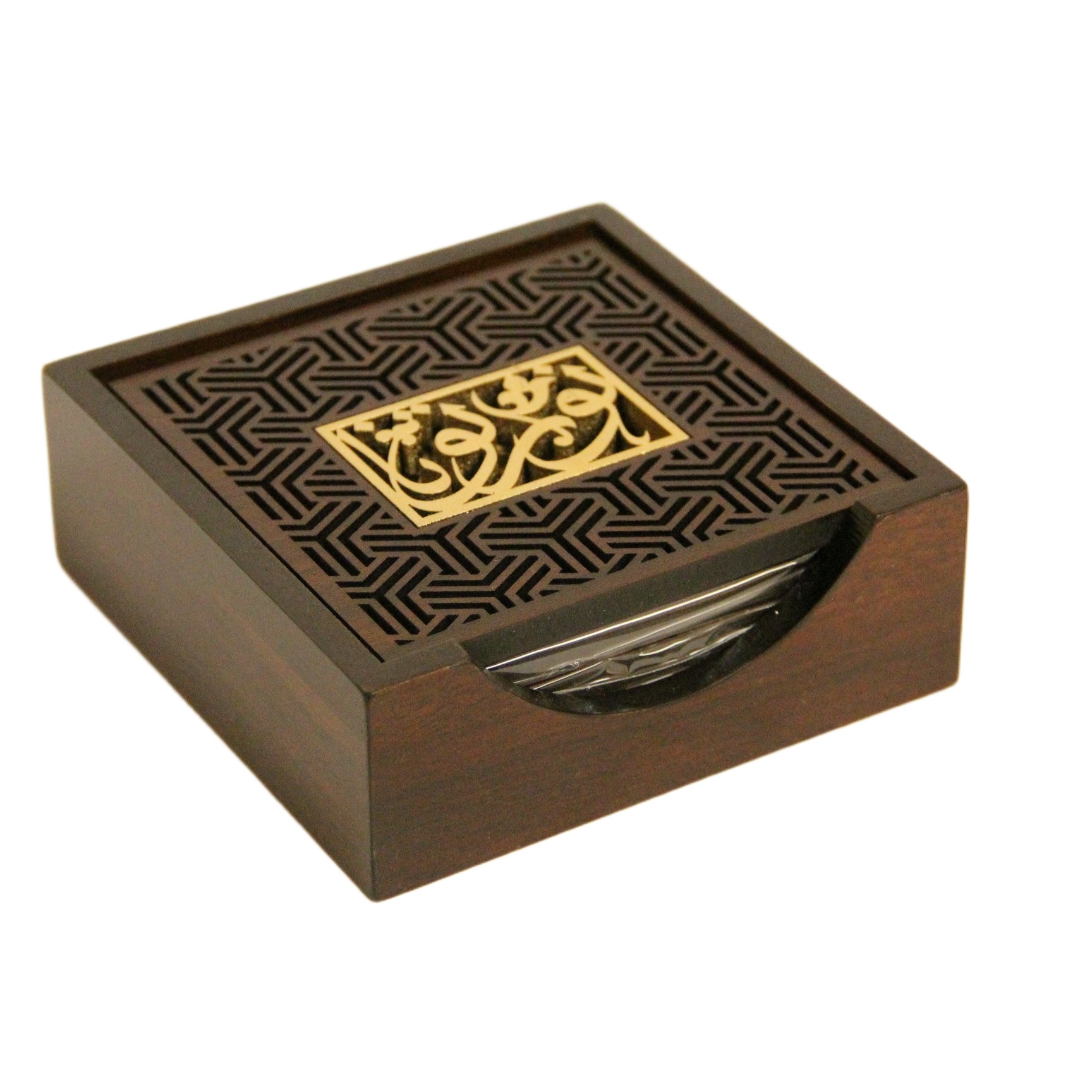 طقم حوامل أكواب 9.5X9.5 cm بني 6220507400000